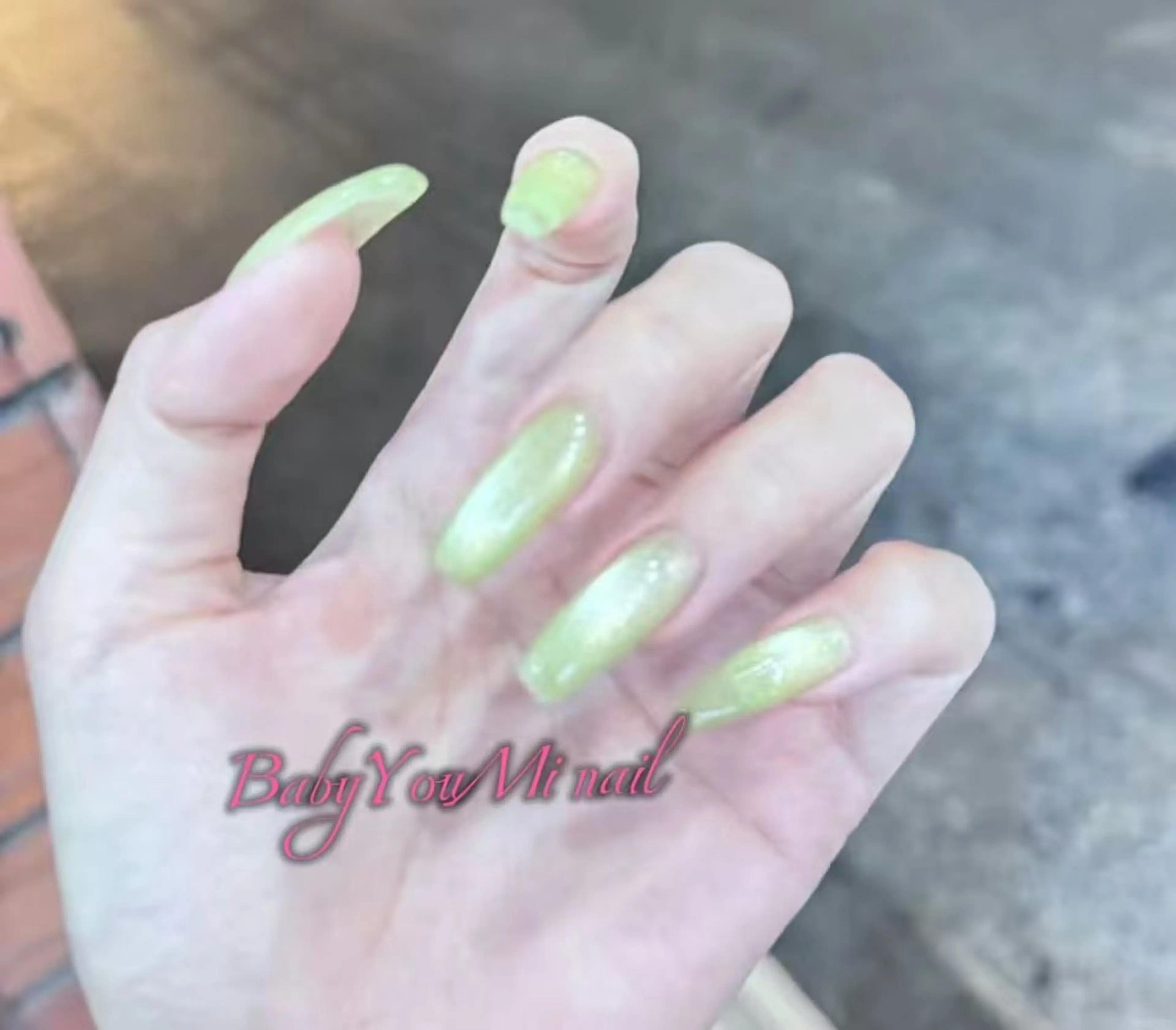 ネイル オーロラネイル フラワーネイル フットネイル フレンチネイル ジェルネイル ハンドネイル BabyYouMi nailのネイルデザイン