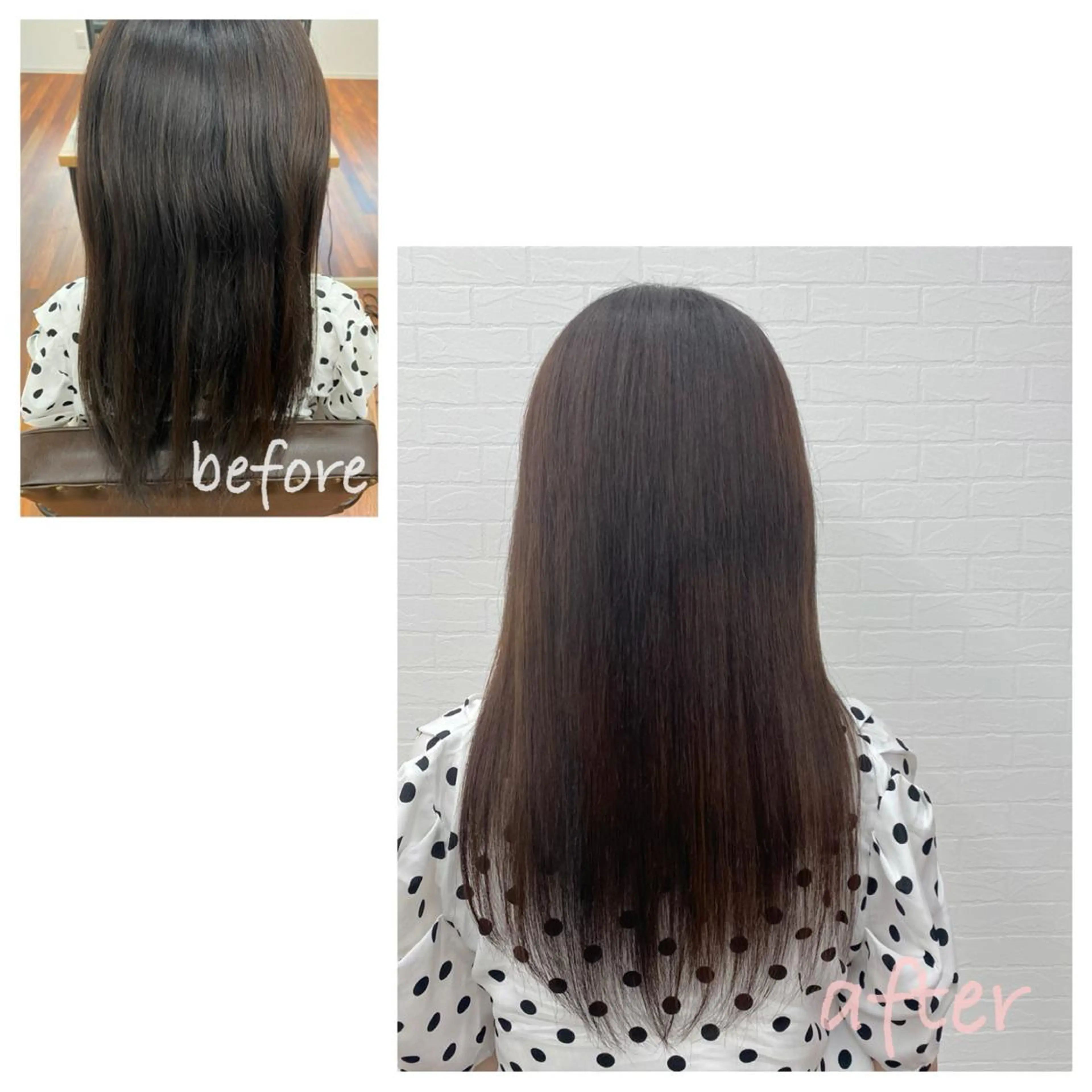 セミロング パーマ トリートメント 酸性ストレート ストレートパーマ GRANLUSSO 〜グランルッソ駅前店所属・木口 嘉美のヘアスタイル