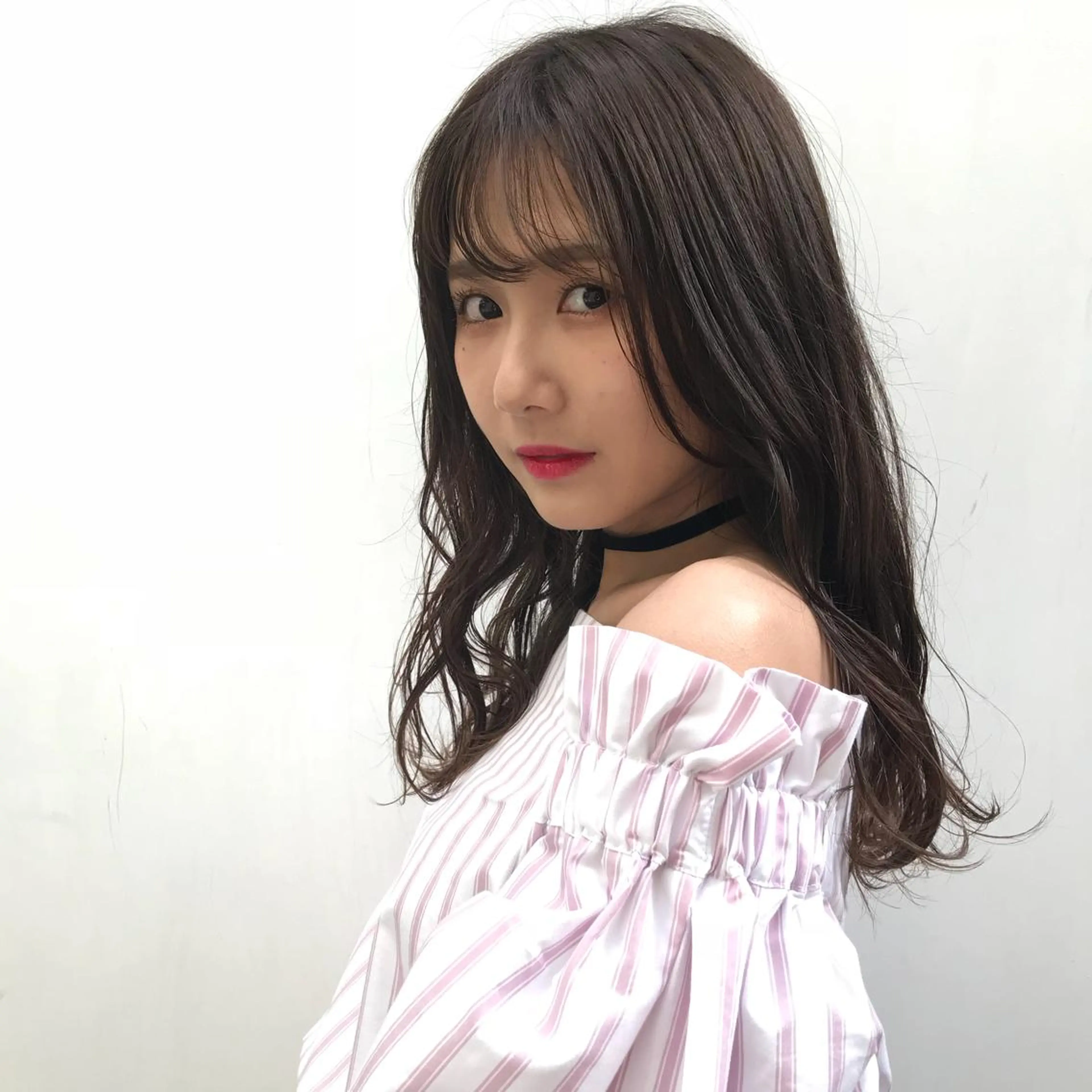 セミロング カラー 日々所属・谷 大地のヘアスタイル