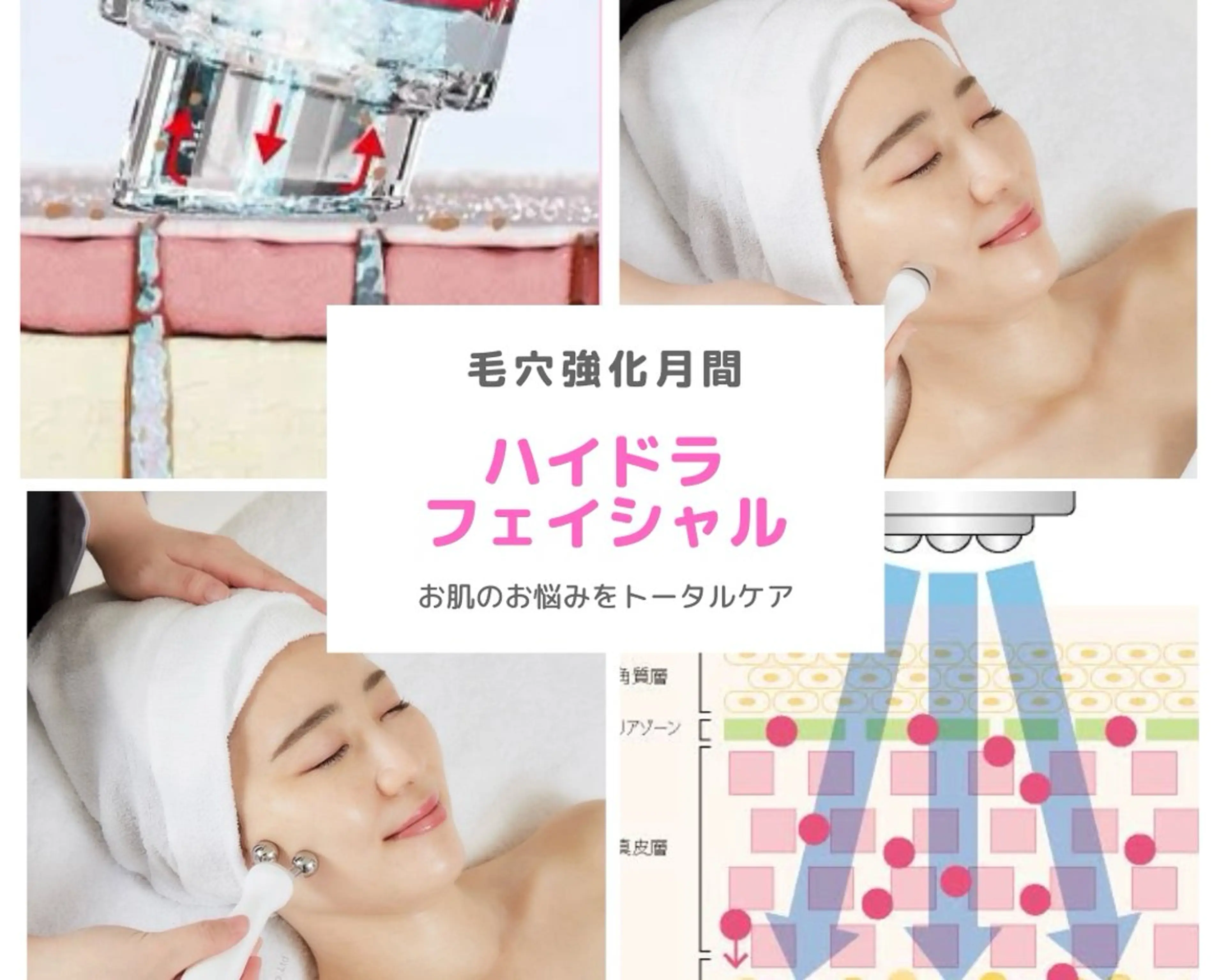 【大人気】毛穴汚れを徹底洗浄ハイドラコース¥7,900/今なら無料肌診断付♪潤いのあるツヤ肌に◎の写真