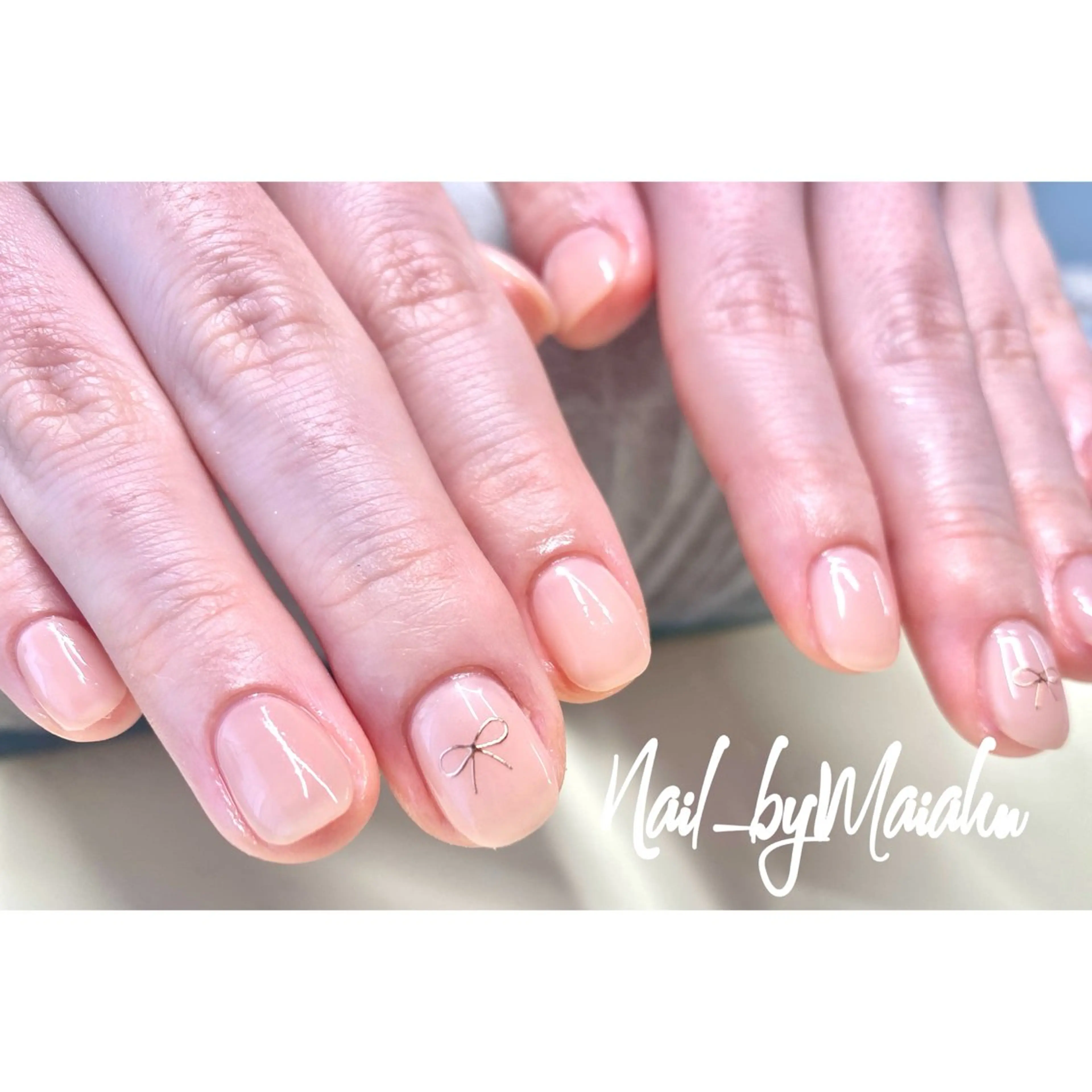 ネイル ハンドネイル ⏦マイアン 𐙚 NUDGE⏦のネイルデザイン