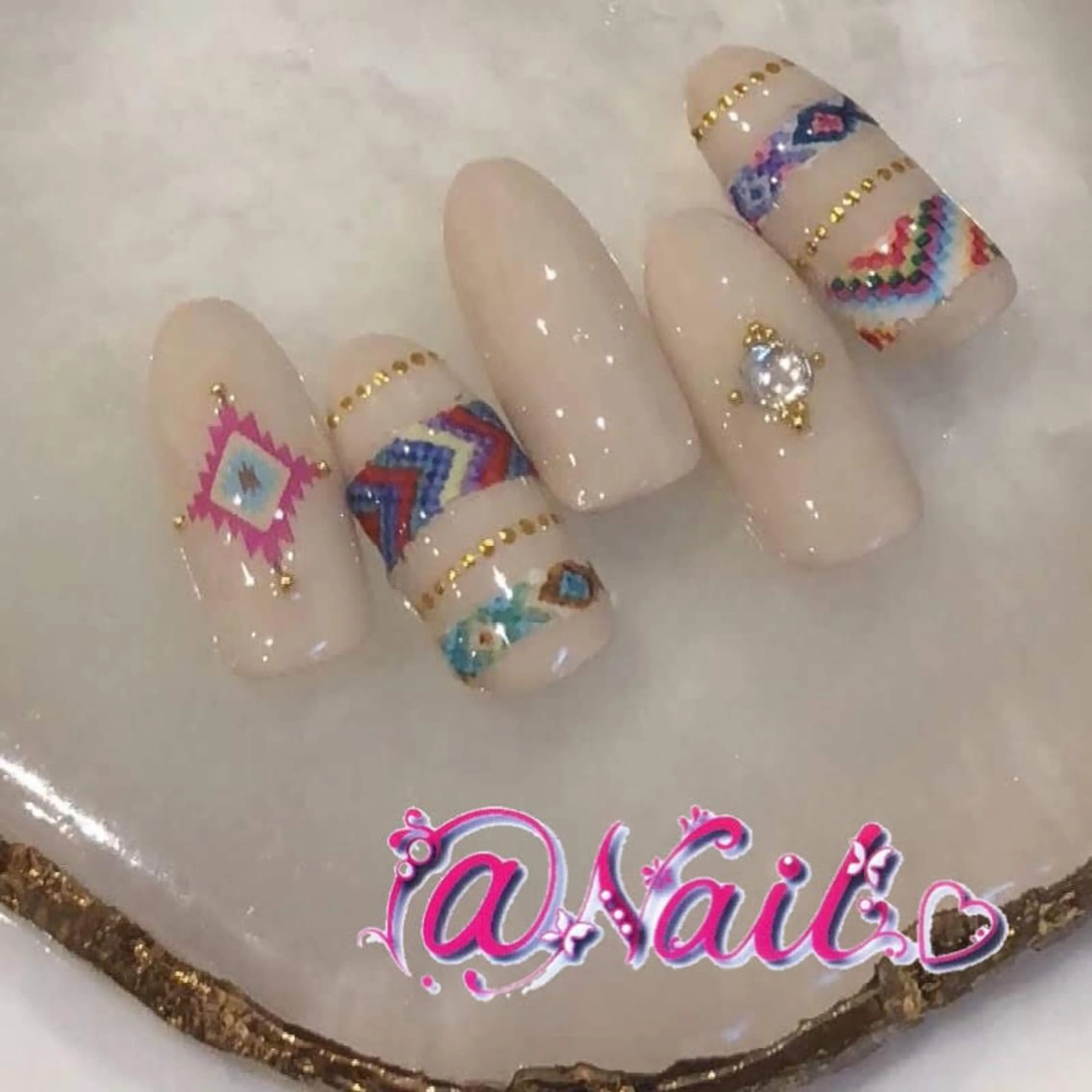 ネイル ネイルチップ 小尾 栞のネイルデザイン