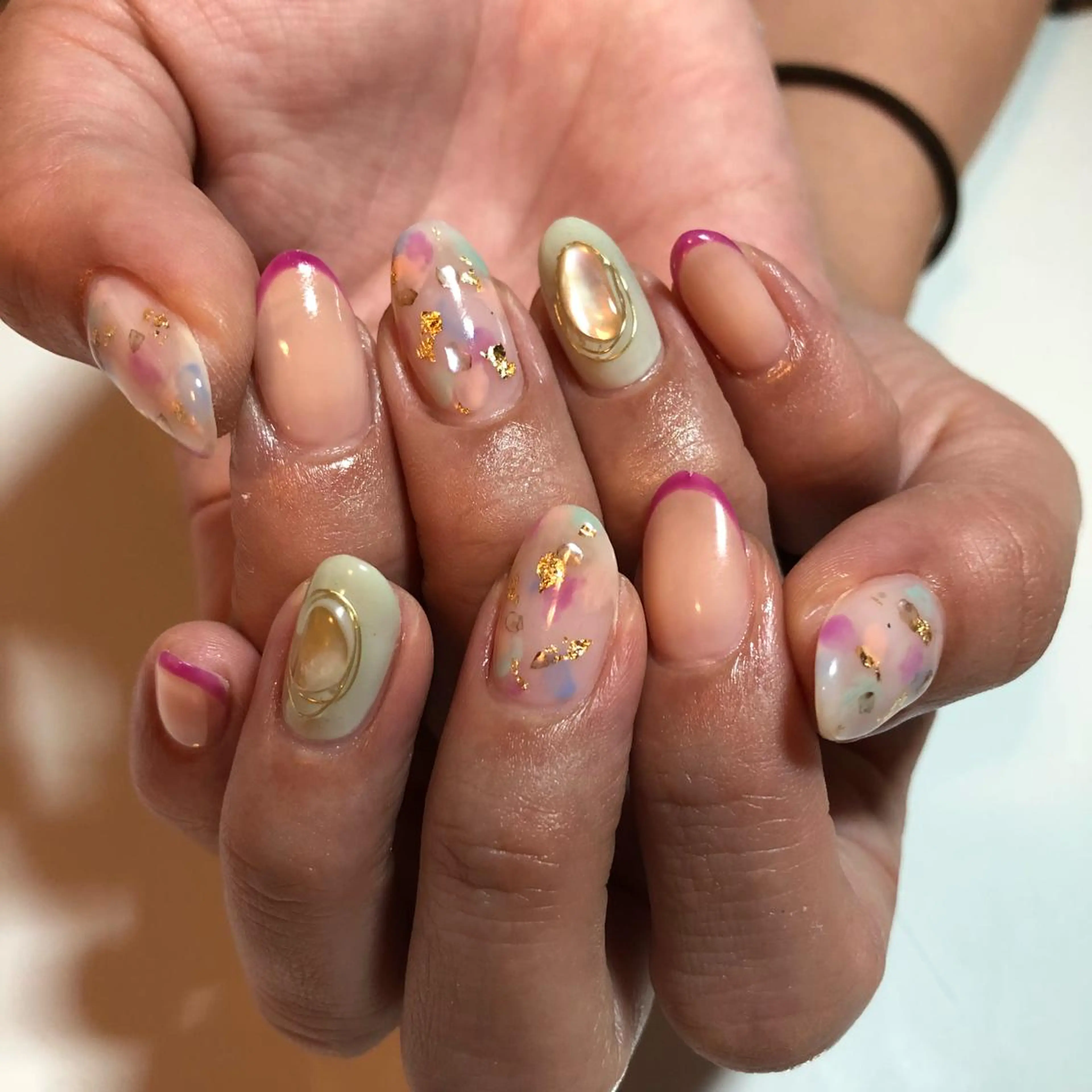 ネイル ニュアンスネイル g-up nail所属・米田 律子のネイルデザイン