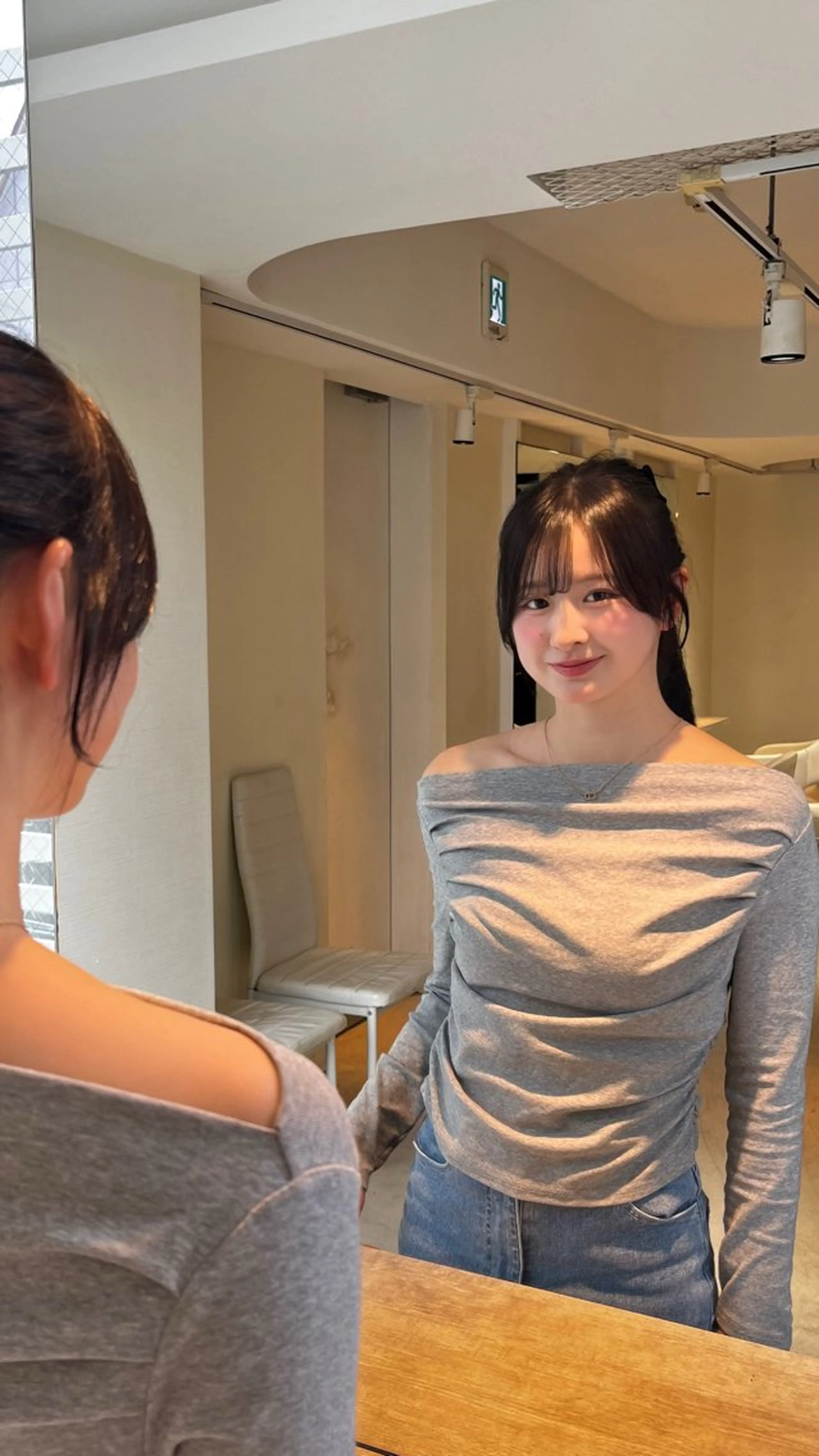 セミロング 髪質改善 似合わせカット ヘアカラー トリートメント ヘッドスパ ♥️透明感×抜け感 ベージュ/佑珠♥️のヘアスタイル