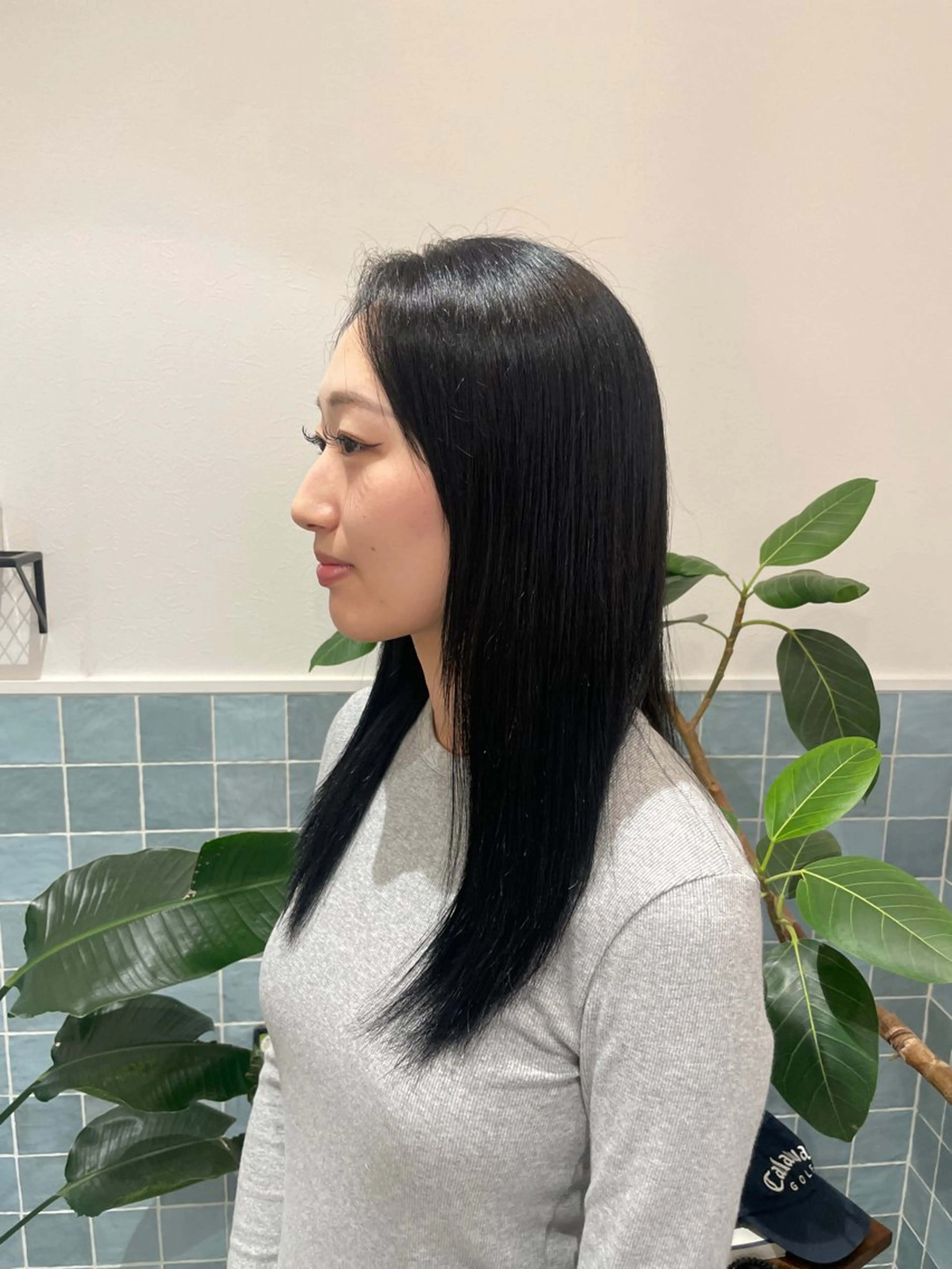 ロング カラー 黒髪 ヘアカラー 🕊髪質改善 ストレート🕊まいのヘアスタイル