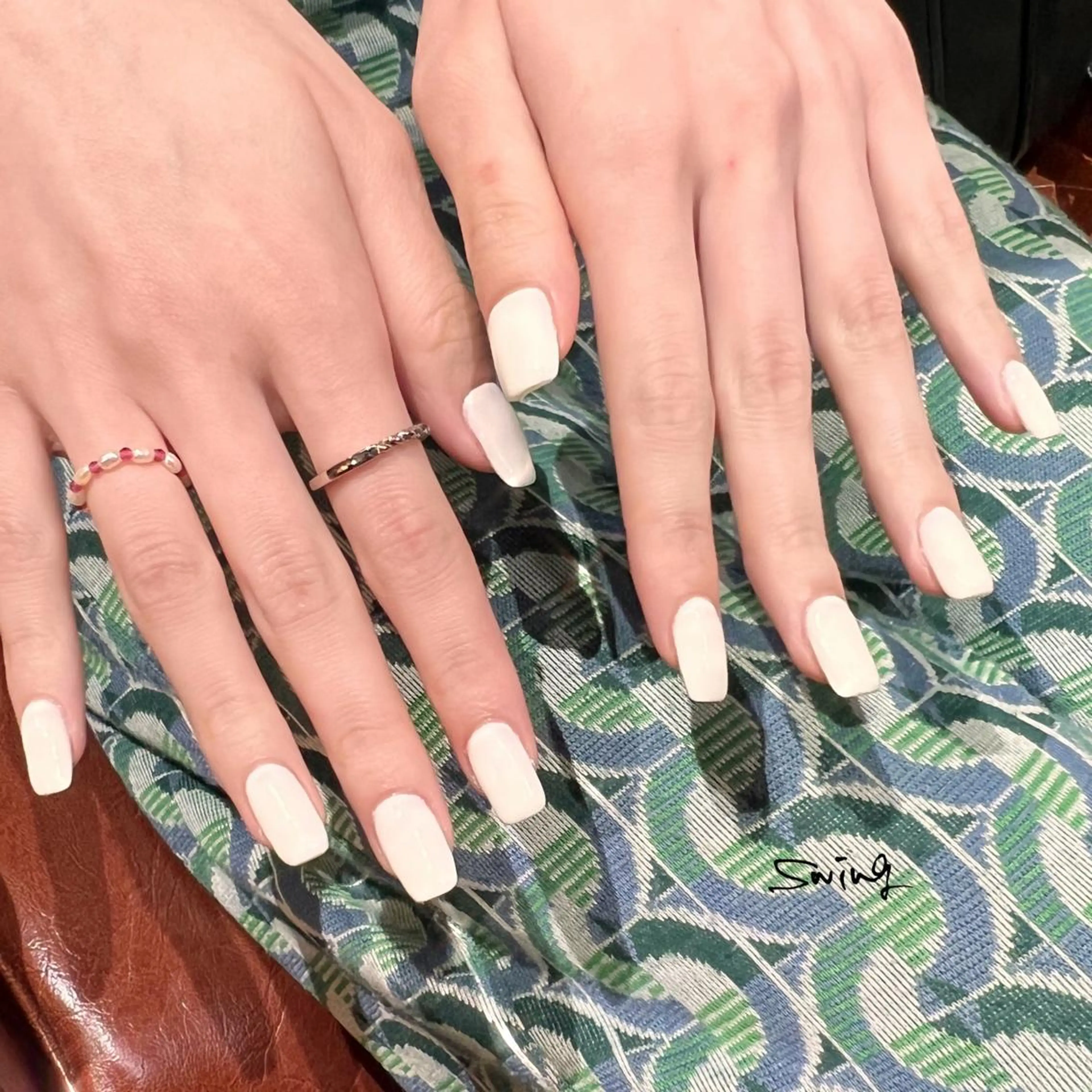 ネイル ワンカラーネイル ホワイト SWING Nail Salon所属・Yoshida Takakoのネイルデザイン