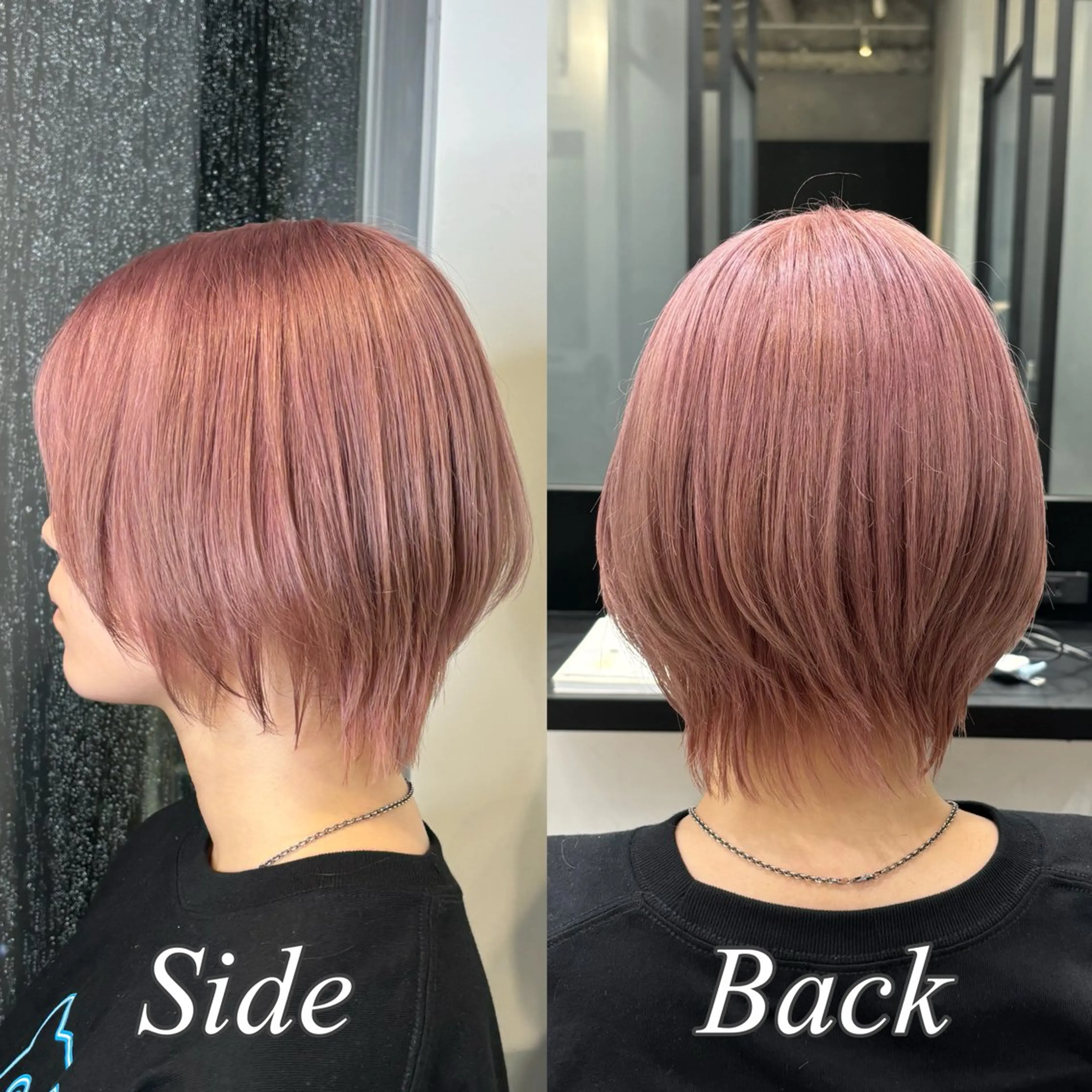 ショート カラー ヘアアレンジ ベージュカラー ピンクカラー ピンクベージュ カット ヘアカラー トリートメント ｲﾝﾅｰｶﾗｰ屋さん 🫧伊藤拓実のヘアスタイル