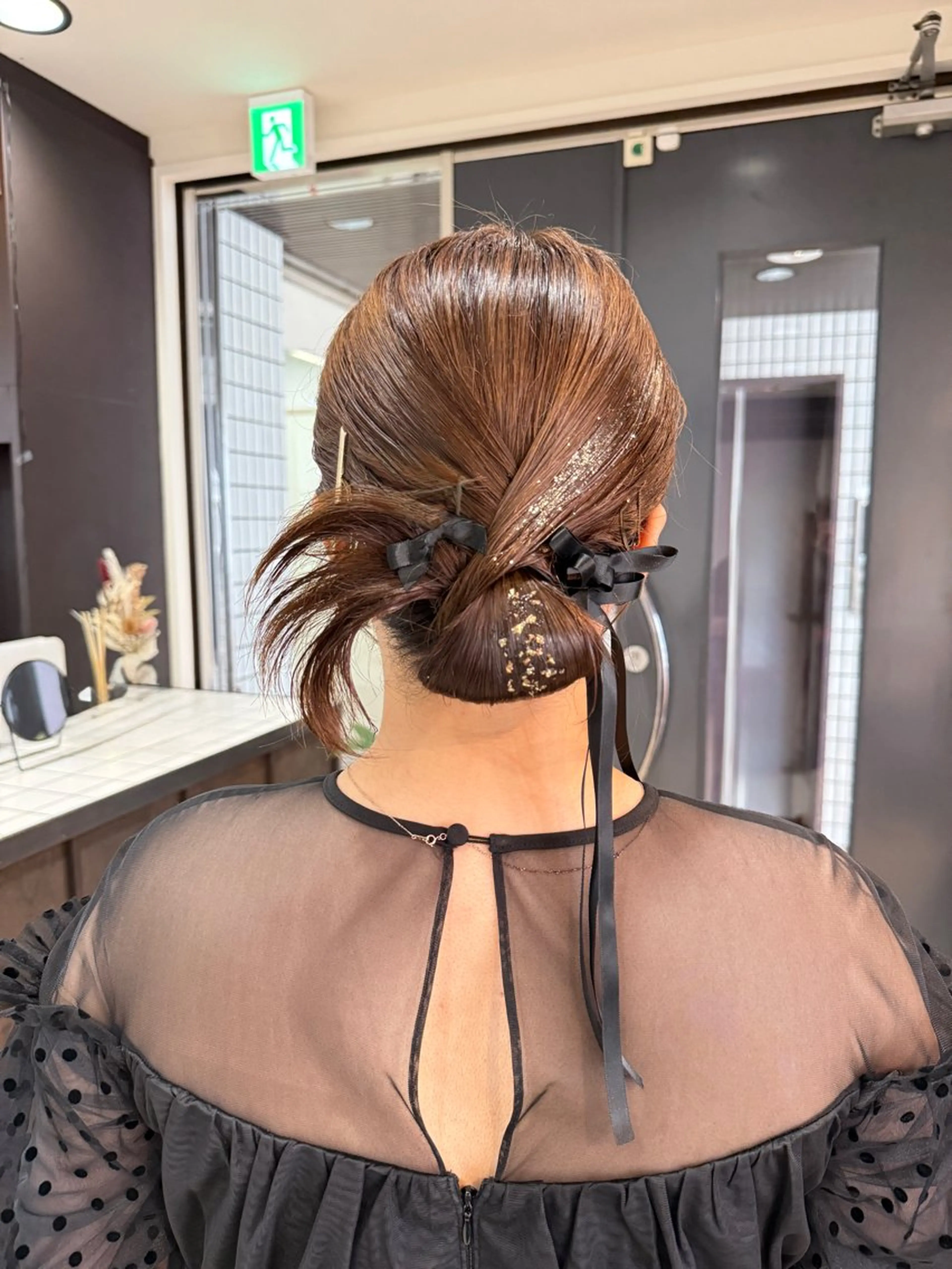 ヘアアレンジ 成人式 卒業式のヘアスタイル ヘアセット SHICUNEアサミ /ショート/メンズのヘアスタイル