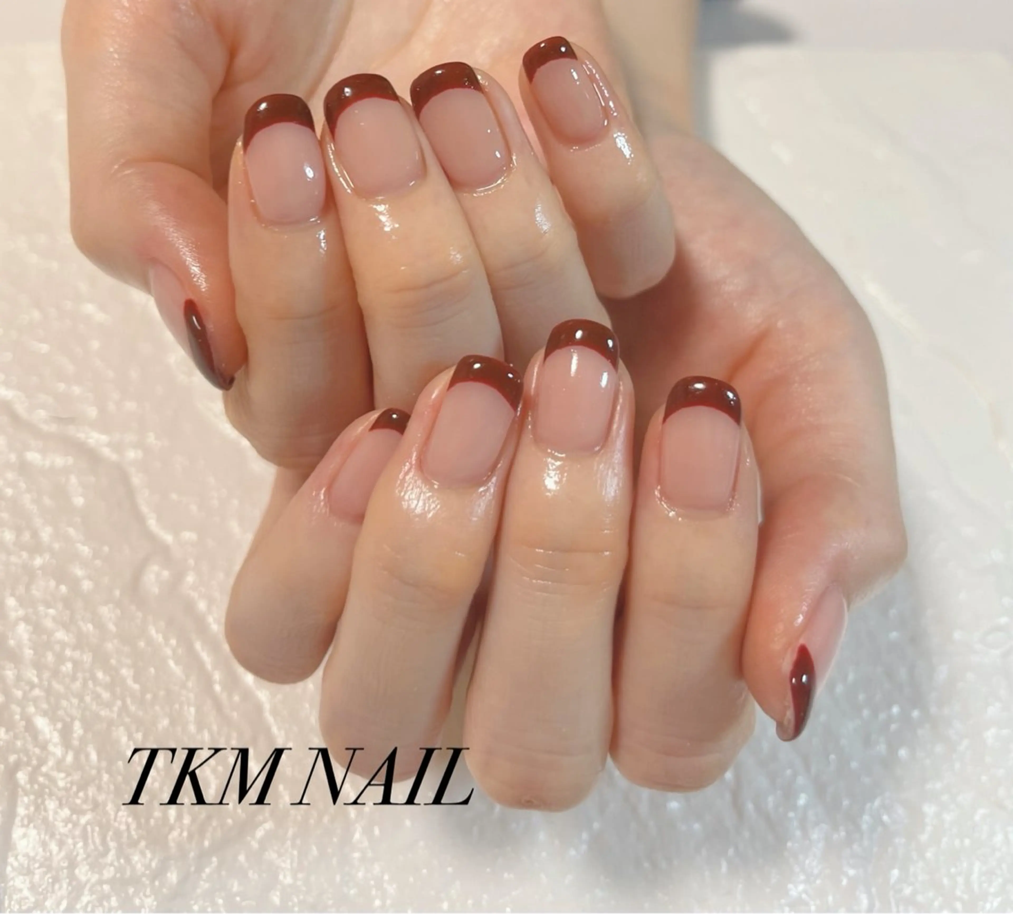 ネイル フレンチネイル シンプルネイル ______ TKM  NAILのネイルデザイン