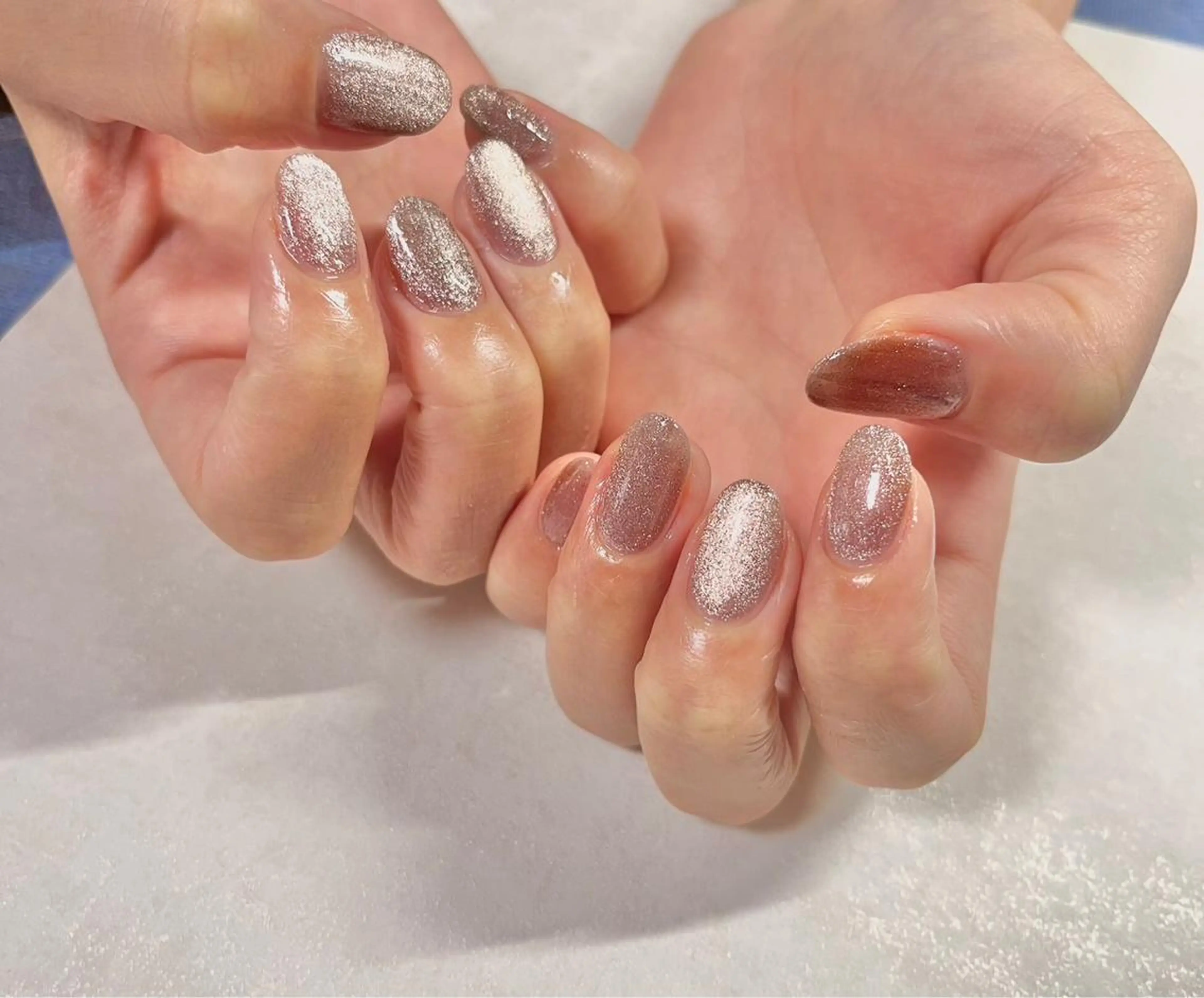 ネイル フットネイル ジェルネイル マグネットネイル メンズネイル ワンカラーネイル kiki nail たまプラーザのネイルデザイン