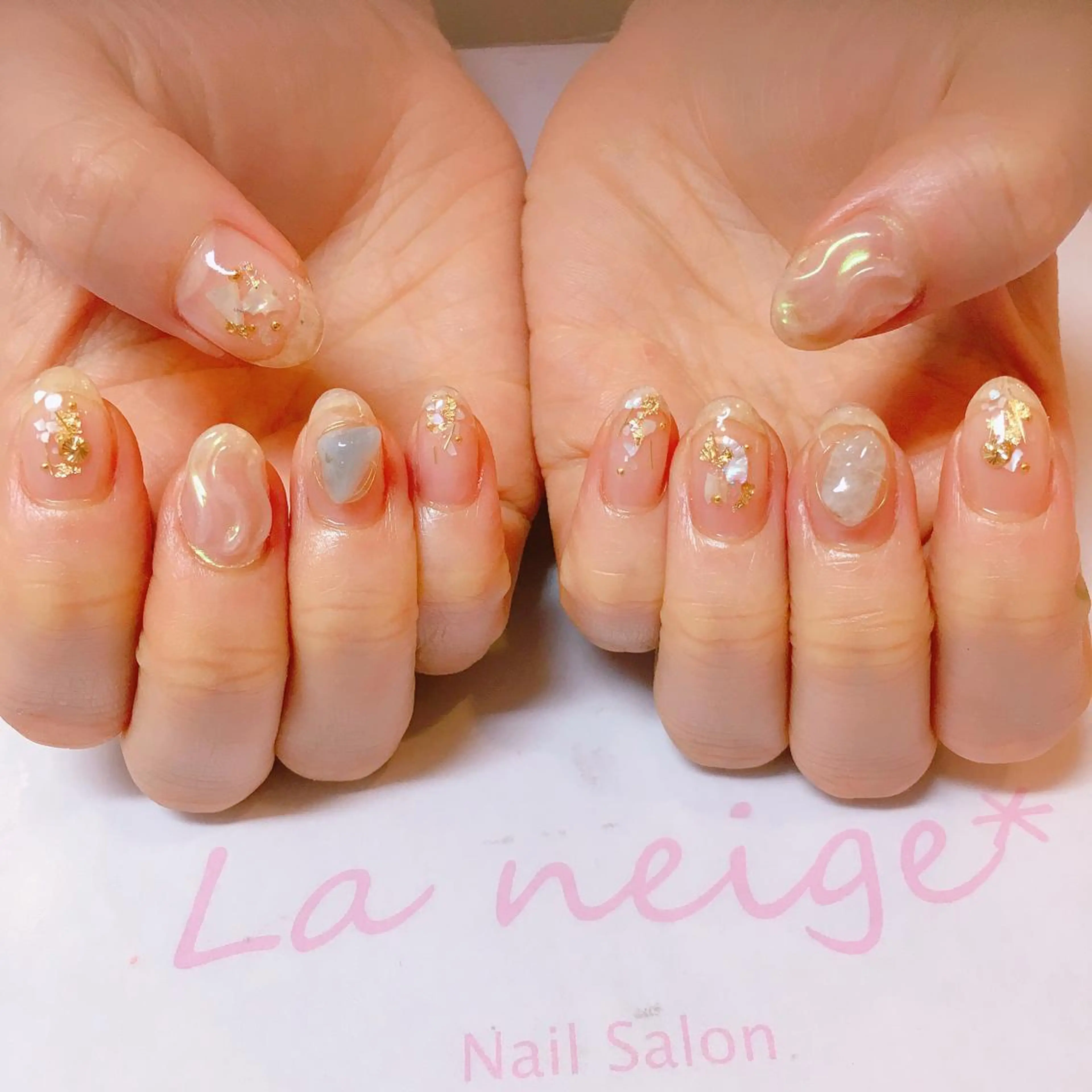 ネイル La neige* yuki 🥯🍑のネイルデザイン