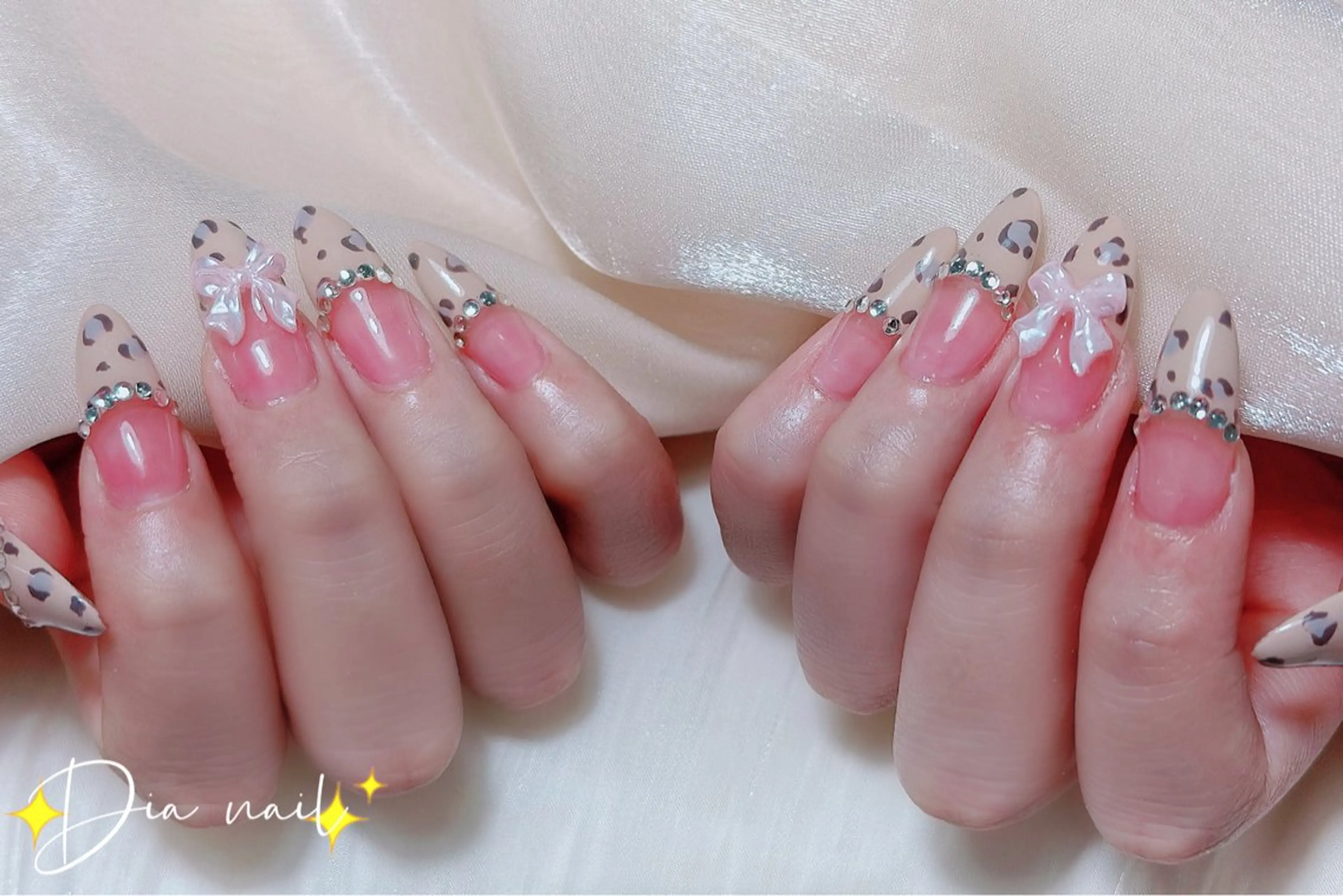 ネイル チークネイル ジェルネイル グラデーション マグネットネイル ニュアンスネイル Di'a nail ネイルサロンのネイルデザイン