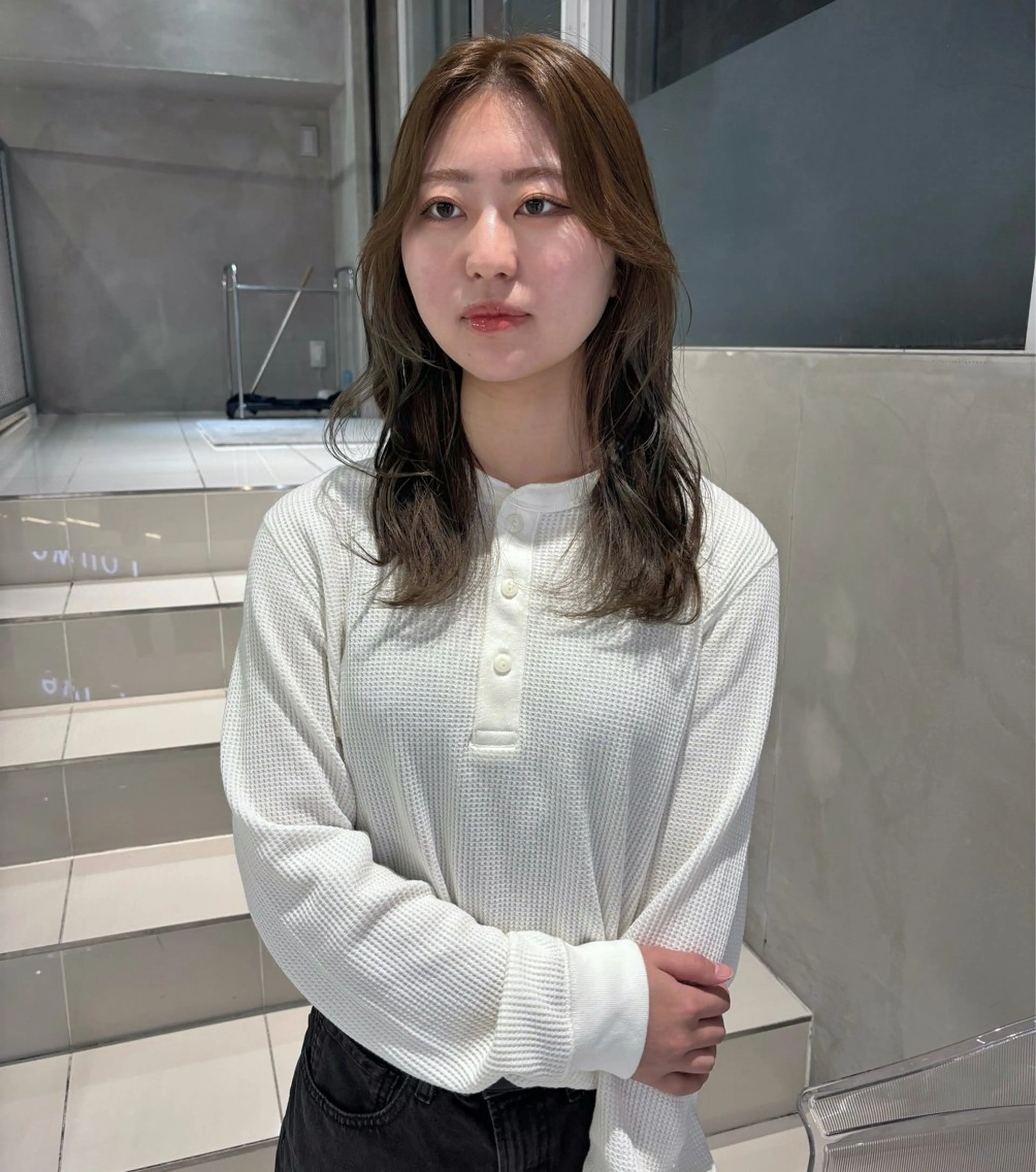 カラー オリーブカラー ヘアカラー トリートメント 透明感カラー/set /hana🍀🪽‪のヘアスタイル