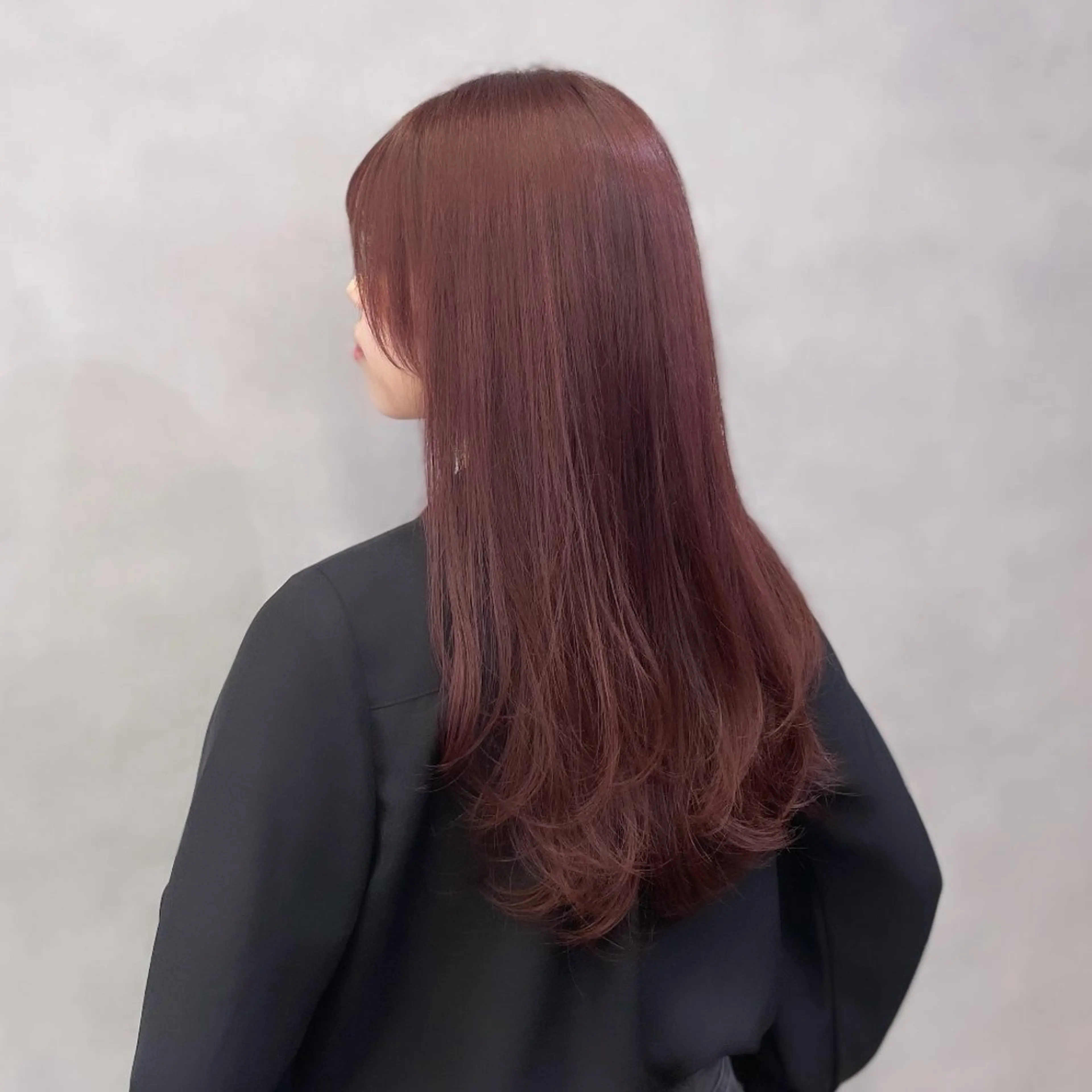 ロング カラー ブリーチ ラベンダーカラー ブリーチなしカラー ピンクカラー ピンクラベンダー カット ヘアカラー Rui/透明感カラー 暖色/レイヤーカットのヘアスタイル