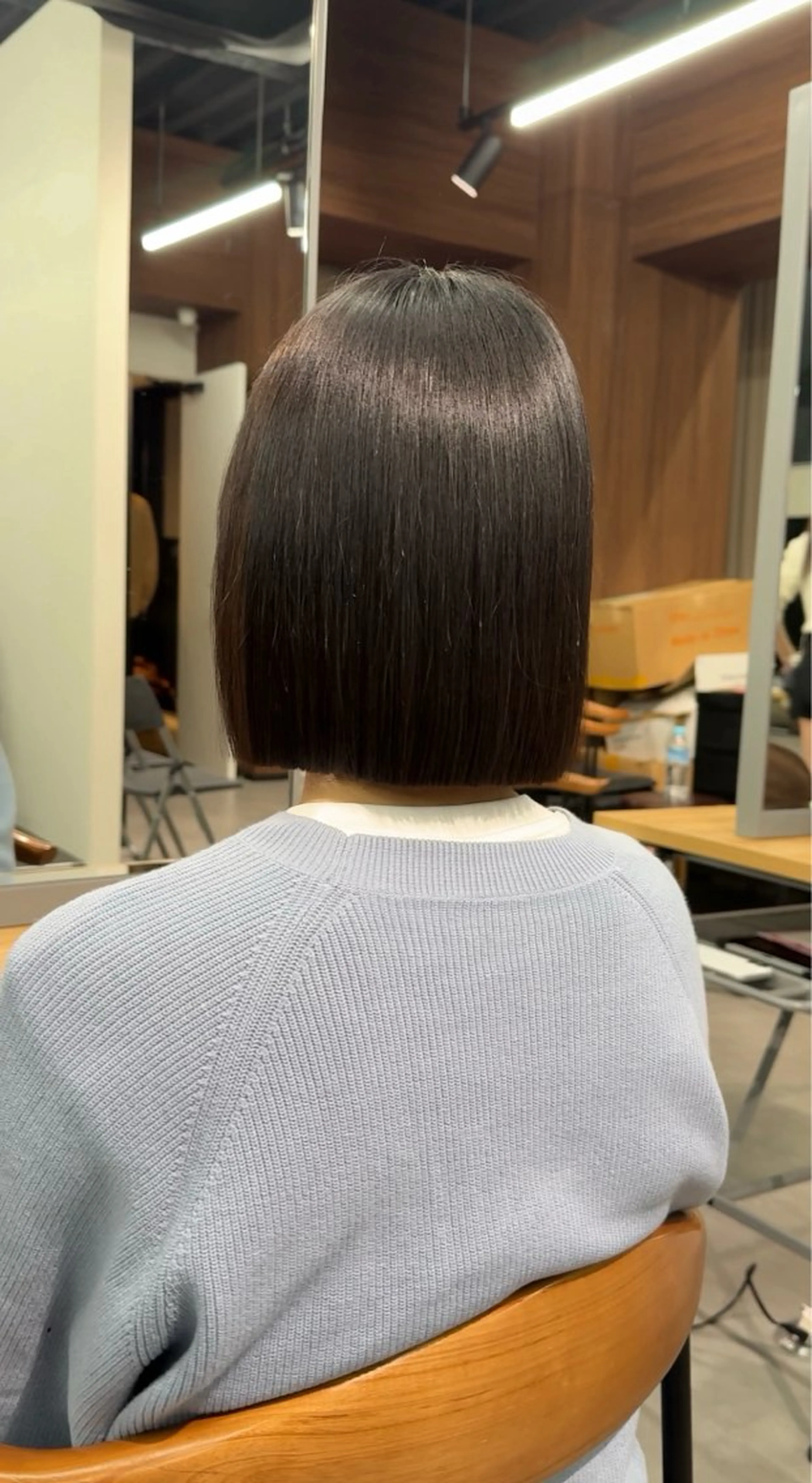 ミディアム カット 縮毛矯正 トリートメント ボブ/縮毛矯正/ 髪質改善/渋谷/美月のヘアスタイル