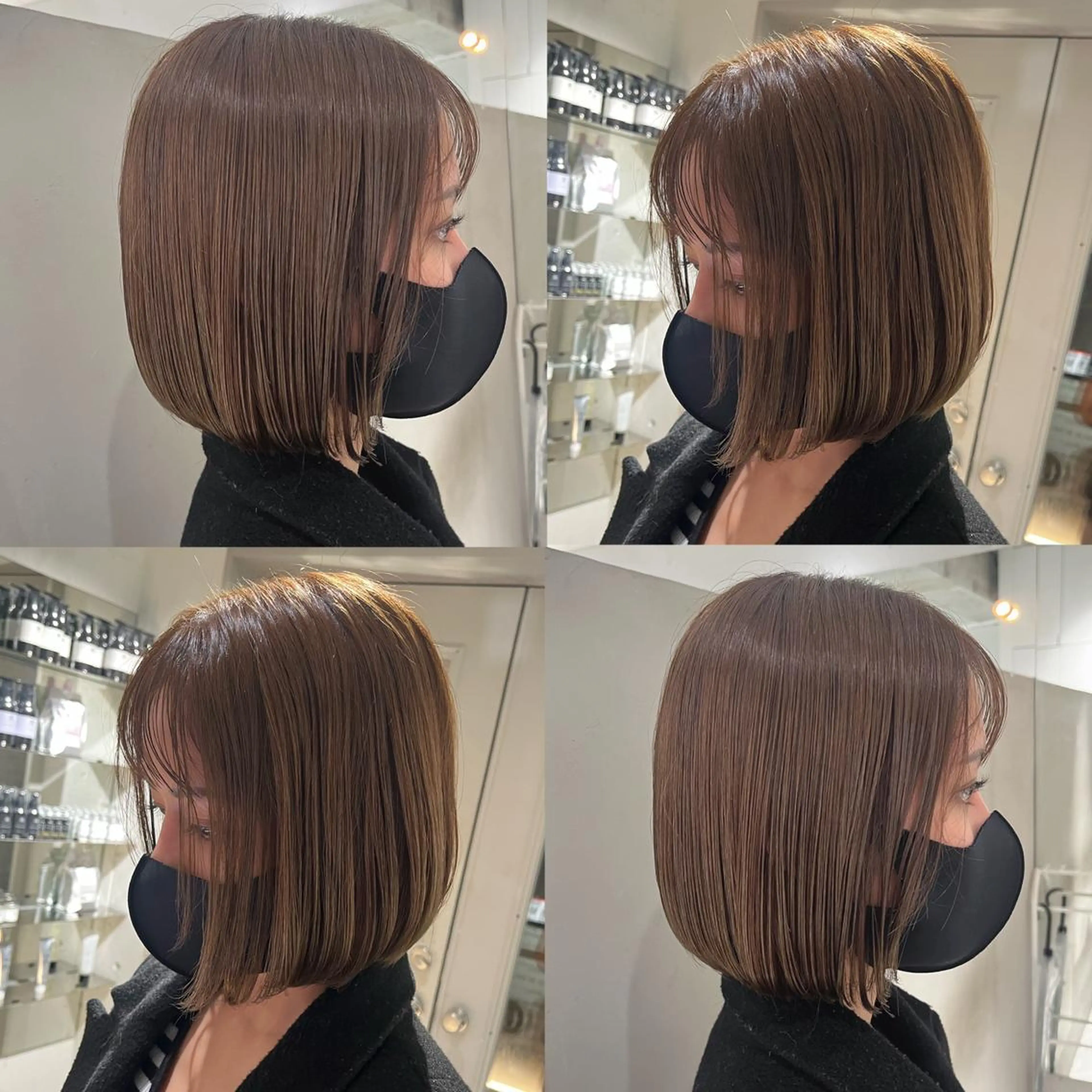 ショート カラー ショートボブ ベージュカラー ブリーチ ブラウンカラー 透明感カラー カット ヘアカラー トリートメント ヘッドスパ ヘアセット カジュアルを女っぽく 𝗮𝘆𝗮𝗰𝗼のヘアスタイル