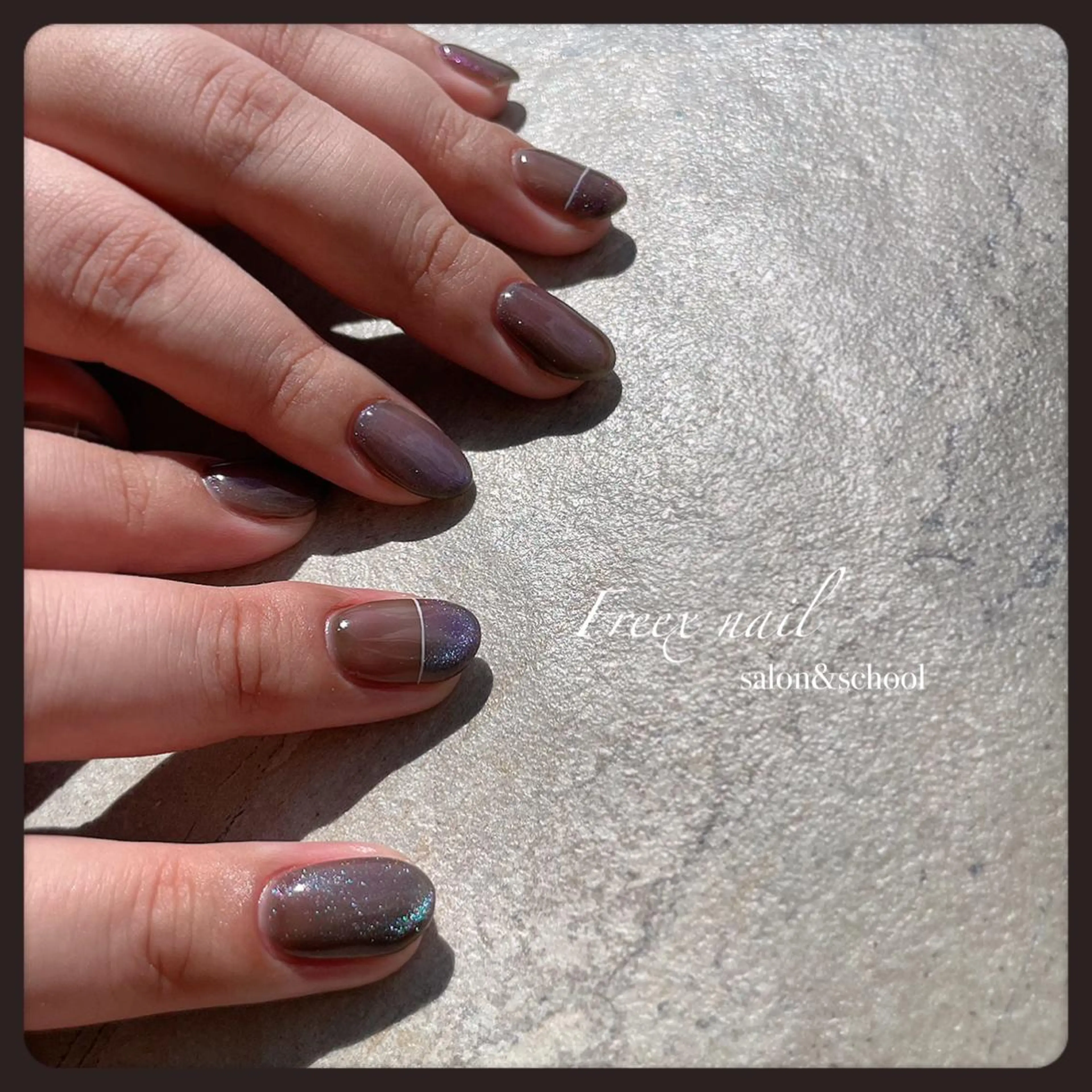 ネイル マグネットネイル ハンドネイル ハンドケア Freex nail所属・freex nail /ニュアンス/個性派のネイルデザイン