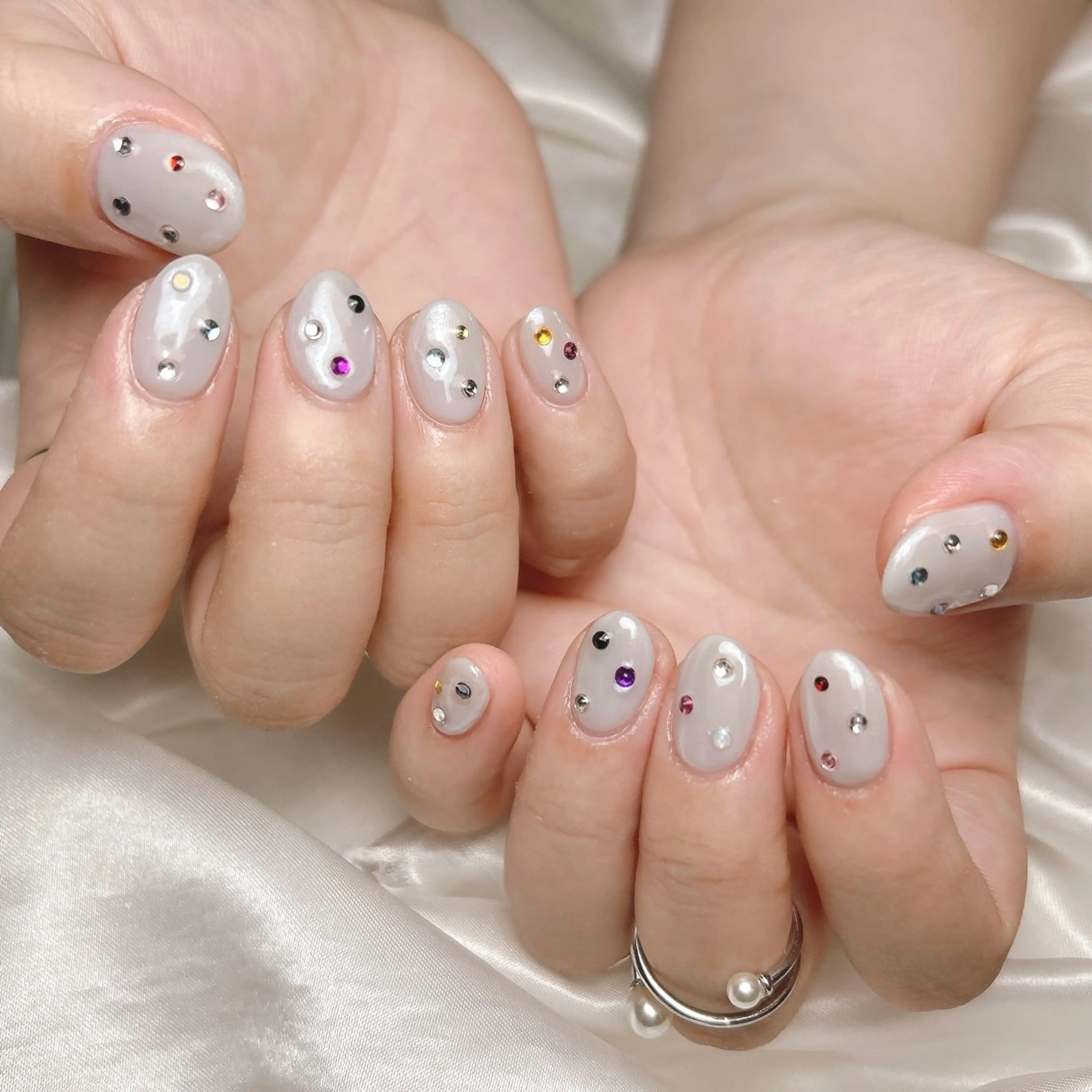 ネイル ミラーネイル ハンドネイル junna 金山.東別院.上前津のネイルデザイン