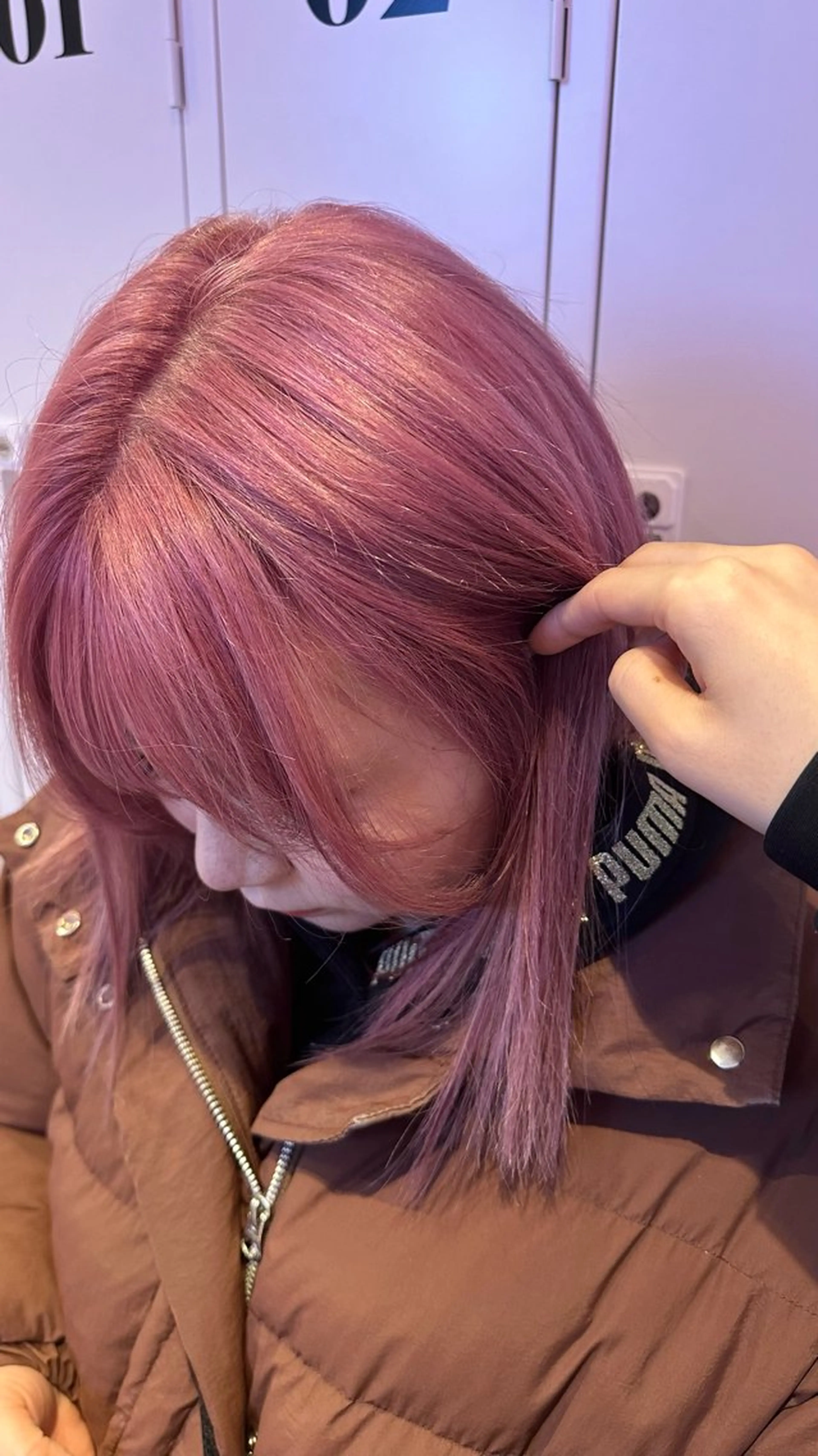 セミロング カラー Mayo/ダブルカラ メンズカット/カラーのヘアスタイル