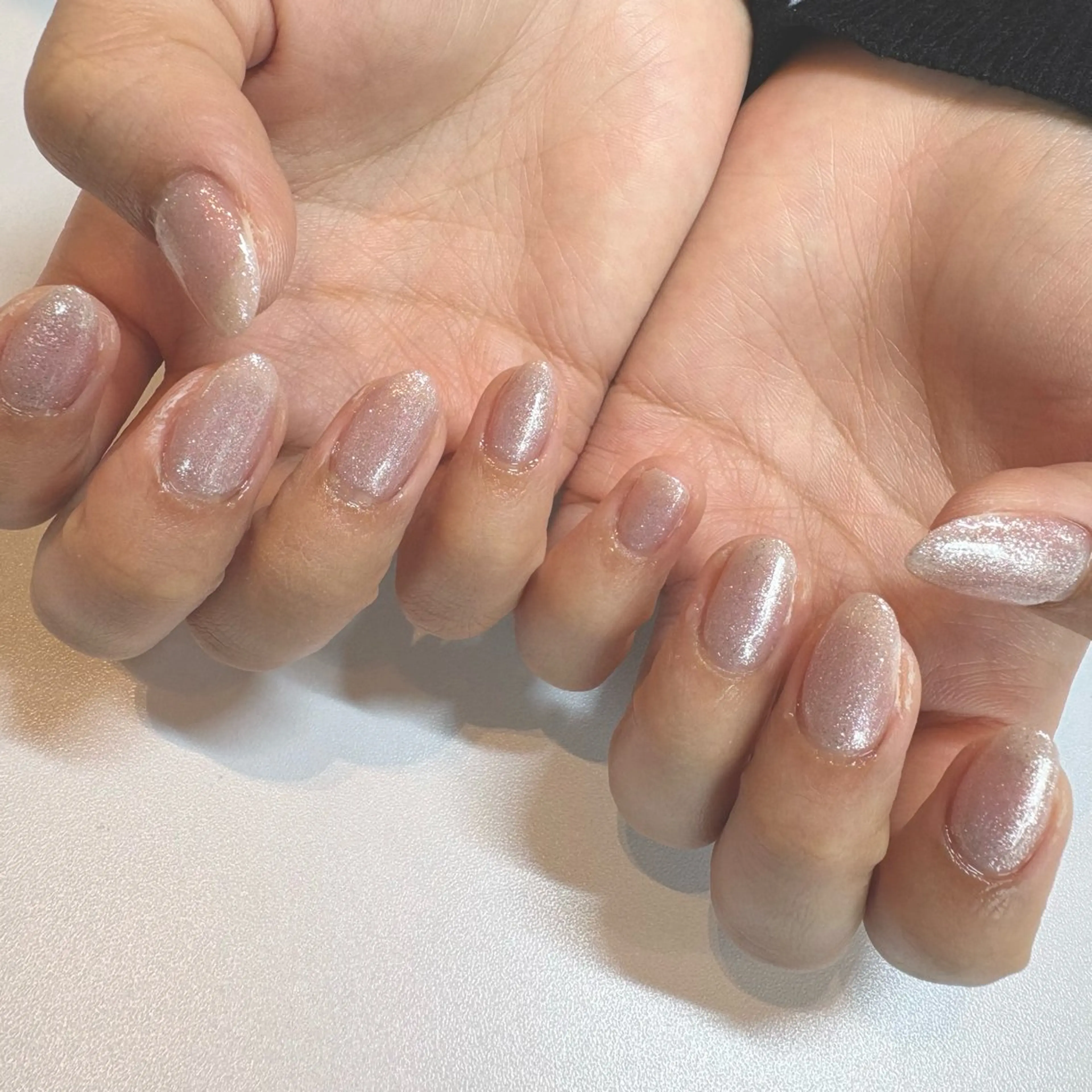 ネイル ラメ(グリッター) 春ネイル 渡邉 実衣菜のネイルデザイン