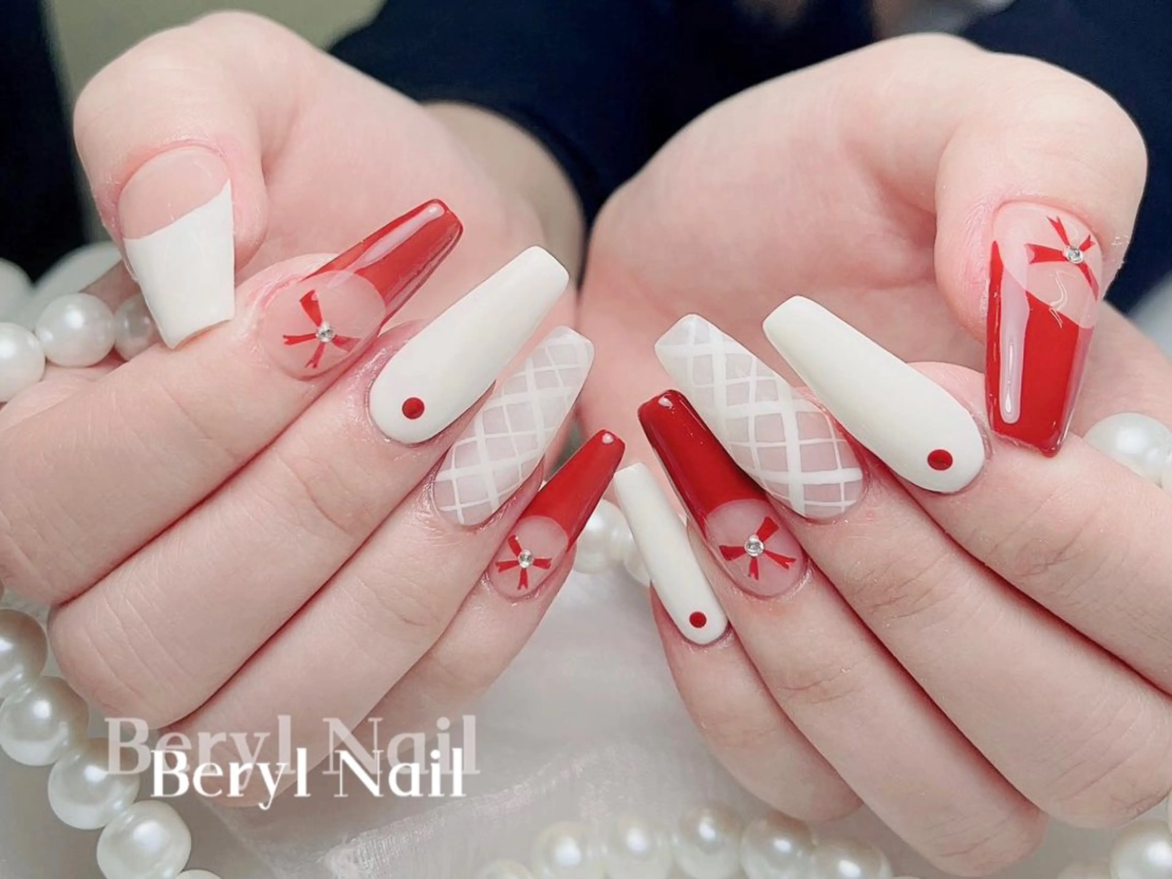 ロング ハンドネイル Beryl Nail所属・Beryl Nail 新大久保のネイルデザイン