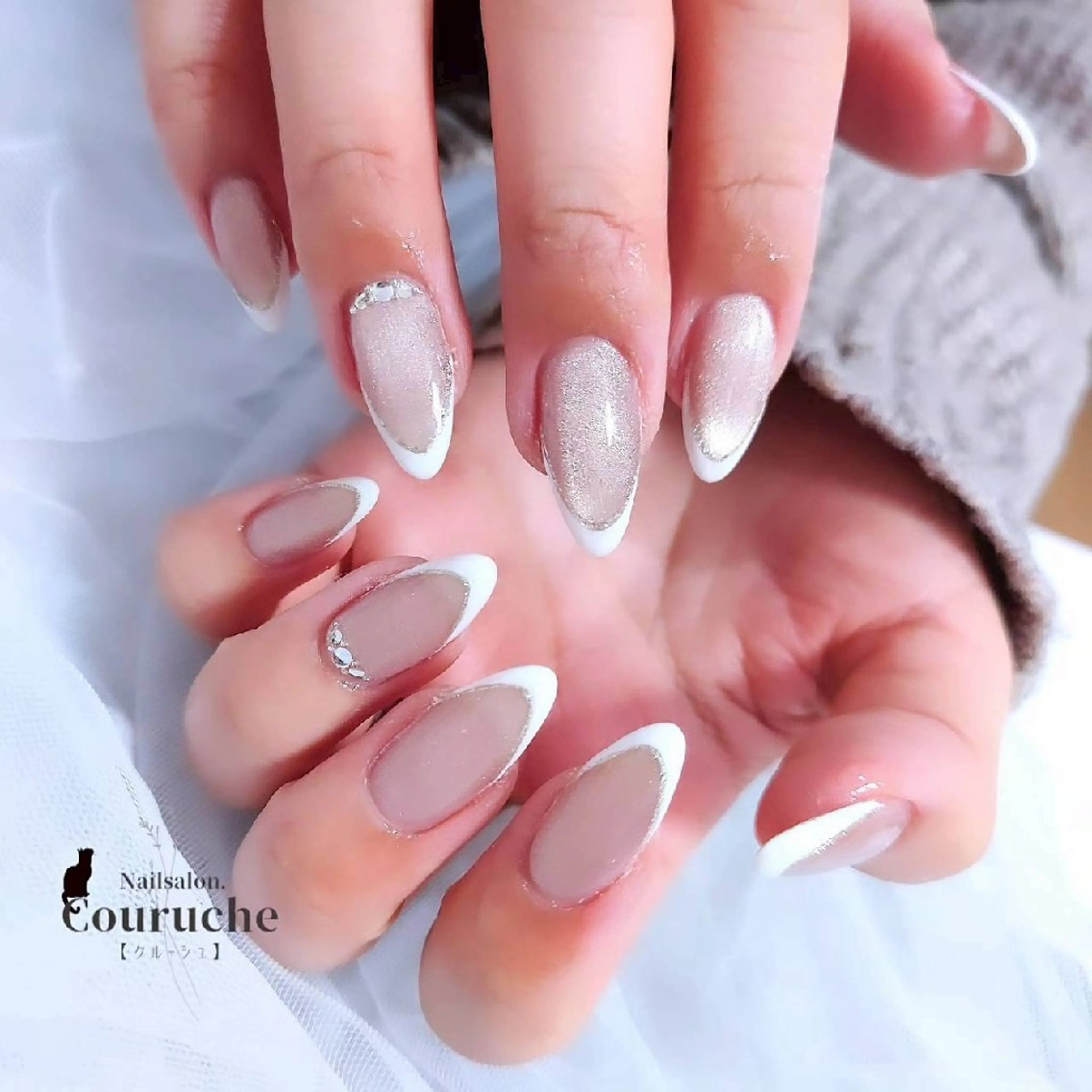 ネイル フレンチネイル Nailsalon．Couruche【ｸﾙｰｼｭ】所属・Na tsumeのネイルデザイン