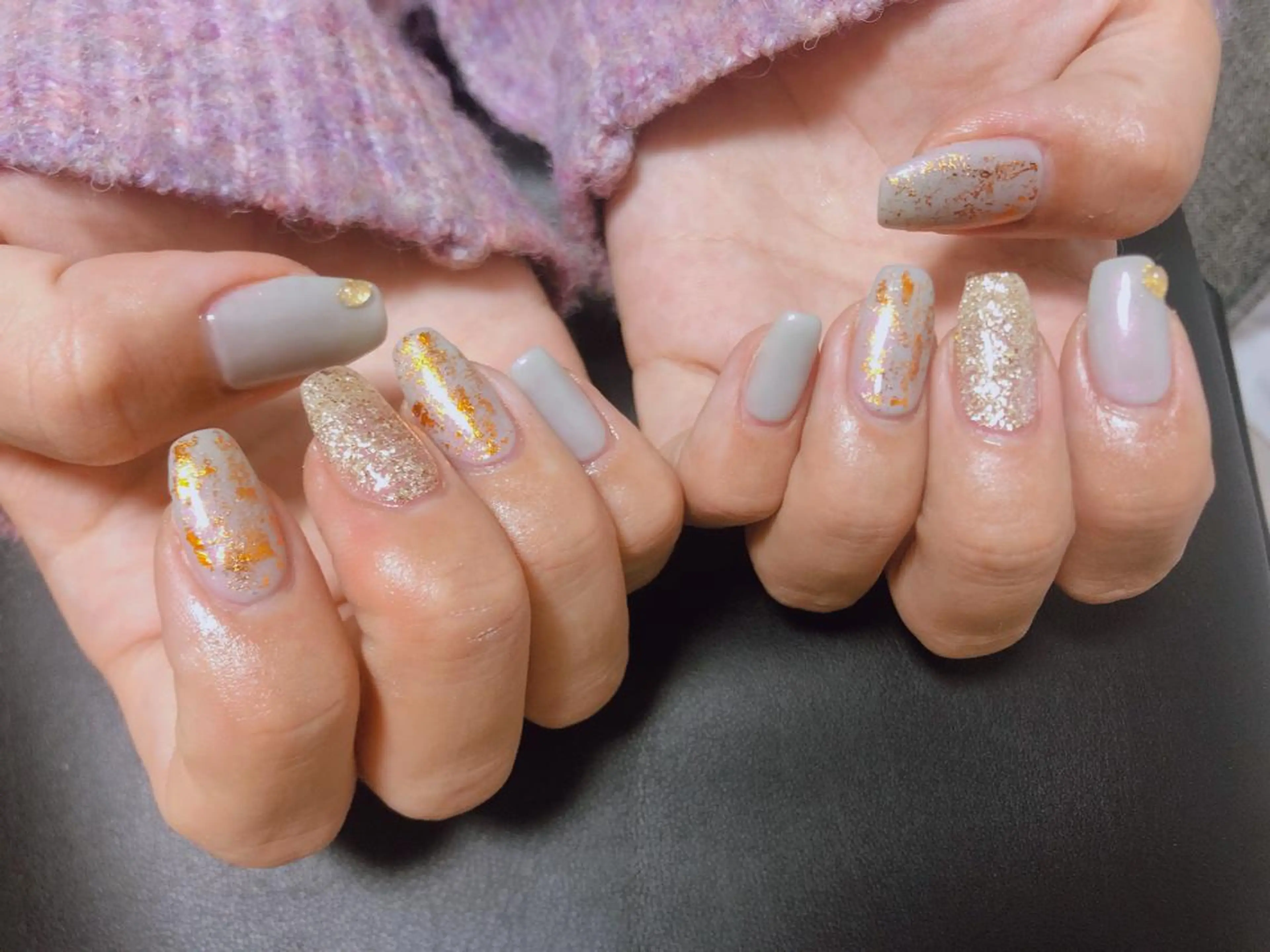 ネイル ジェルネイル 韓国ネイル パラジェル シンプルネイル 冬ネイル ハンドネイル kiki nail 二子玉川のネイルデザイン