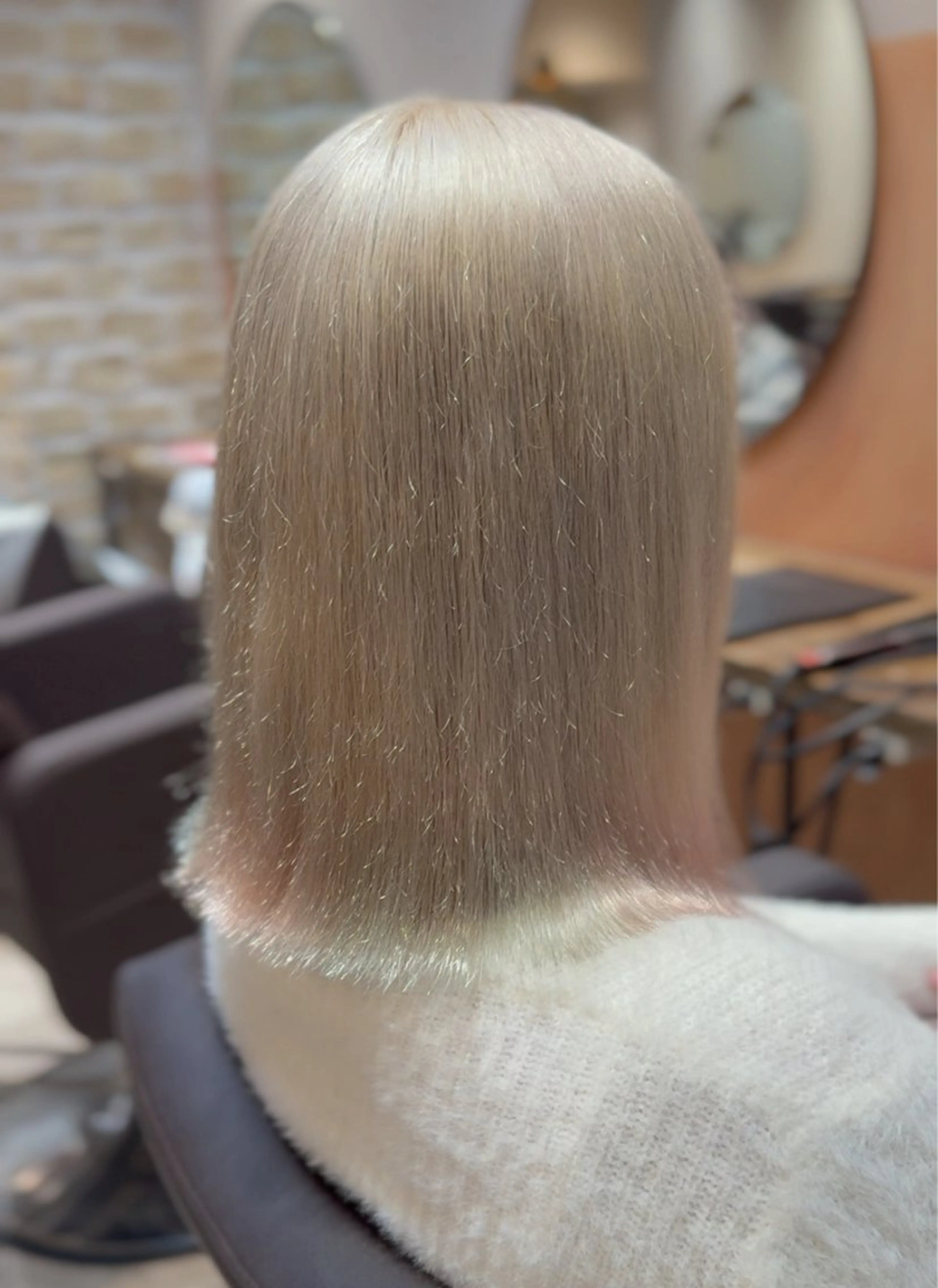 ミディアム カラー ベージュカラー ピンクカラー ホワイトベージュ ヘアカラー トリートメント 👾TAMURA MAAYA👾のヘアスタイル