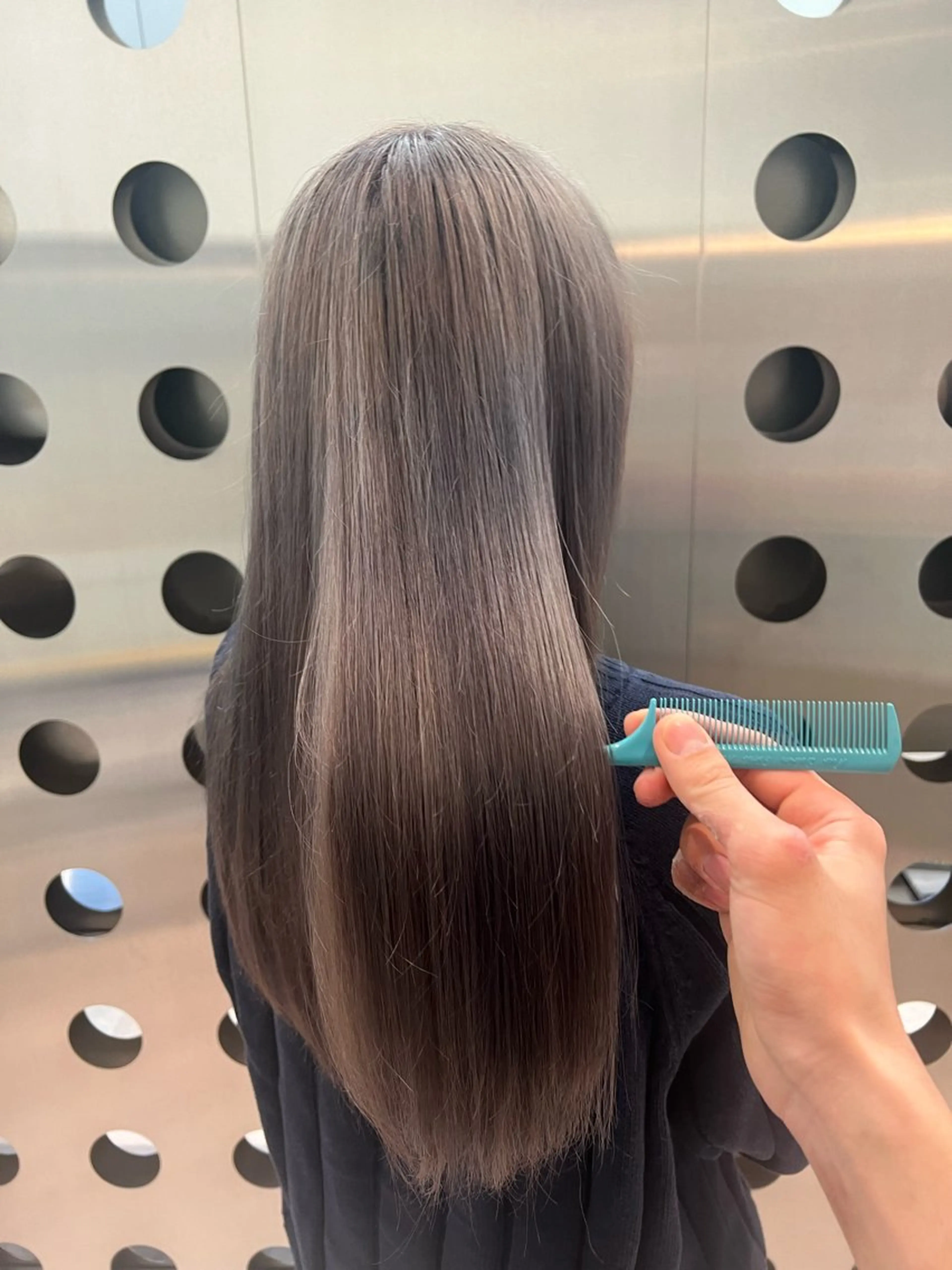 セミロング カラー ベージュカラー 透明感カラー 堀江 /木下椋麻のヘアスタイル