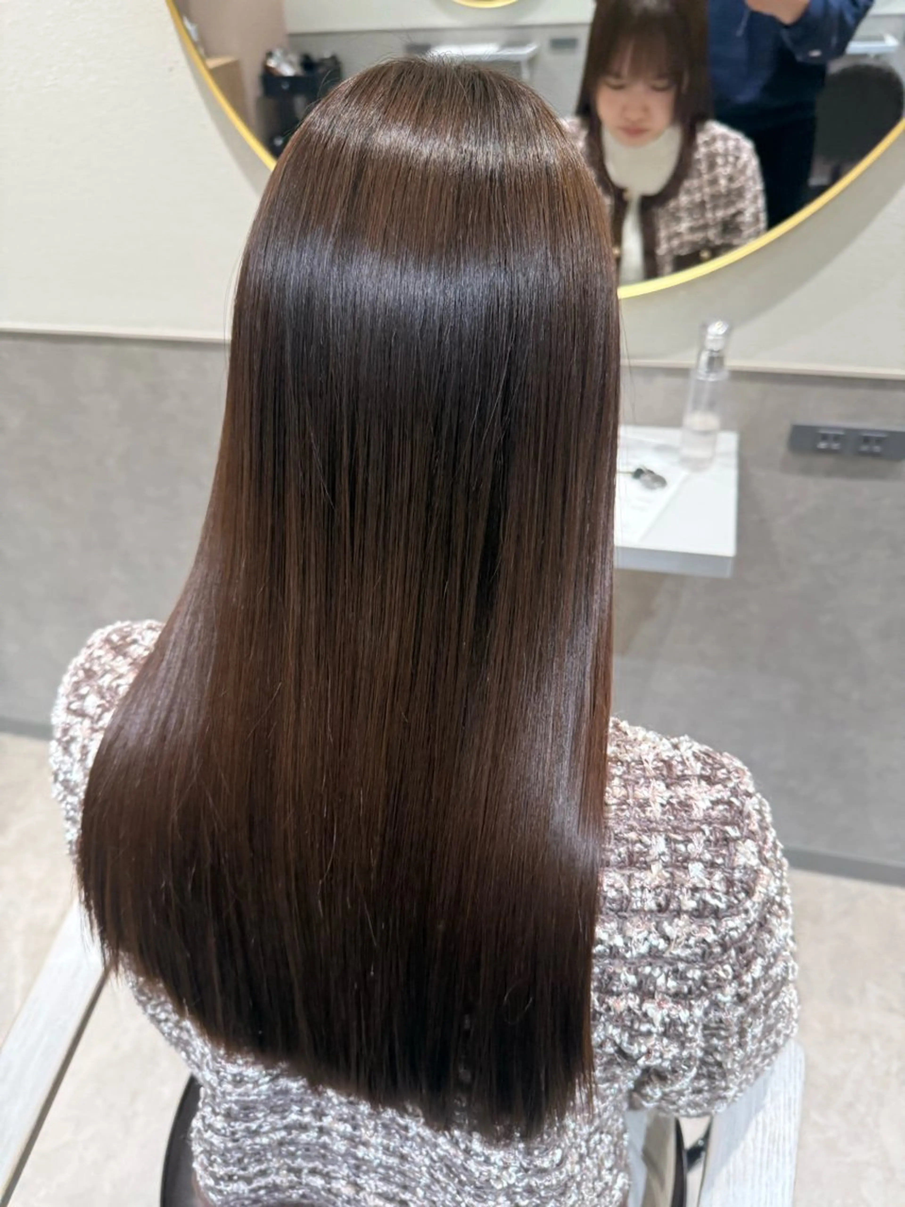 ロング カット 縮毛矯正 トリートメント eN° by youres hair 銀座店所属・髪質改善/白髪ぼかし /銀座艶カラー/森田のヘアスタイル