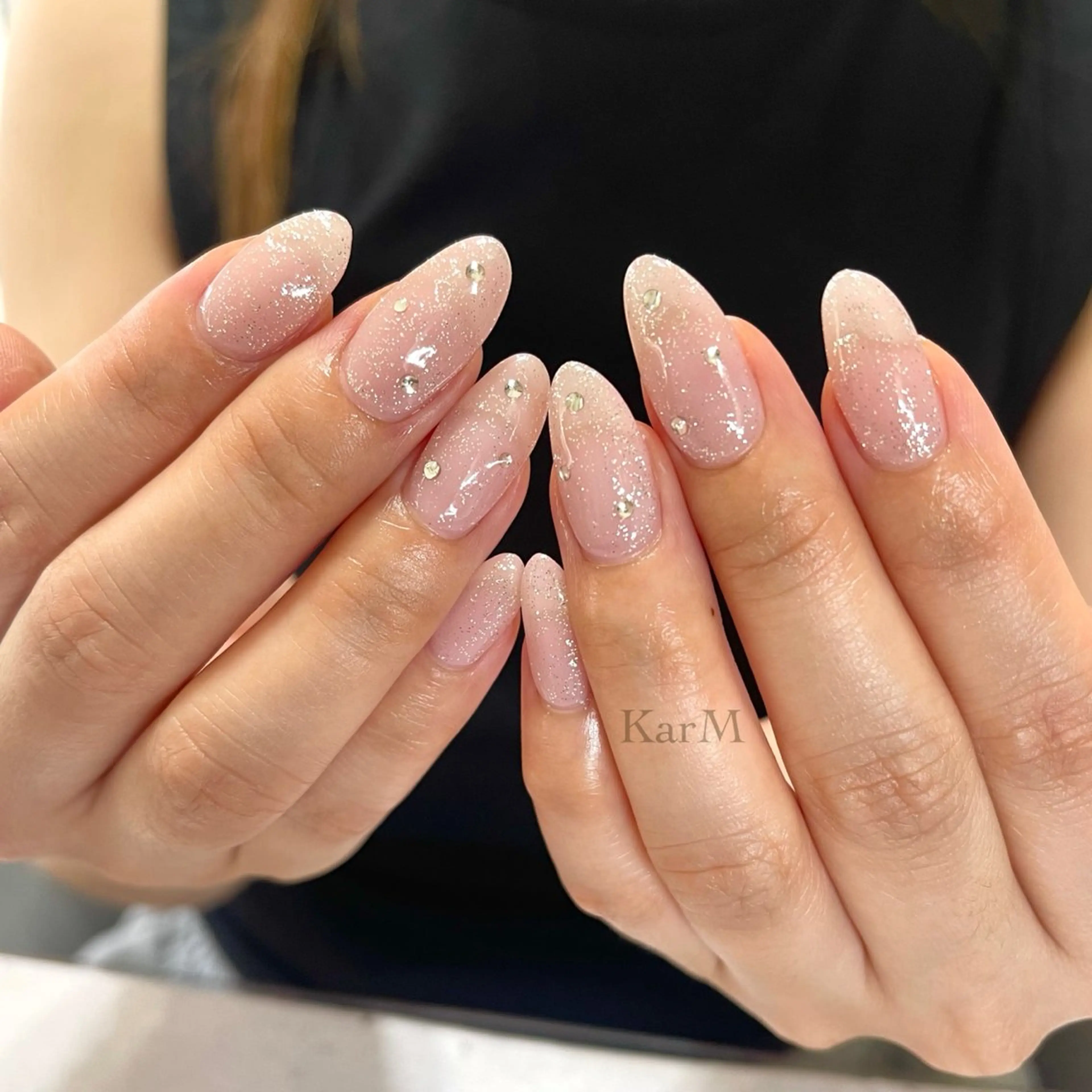 ネイル オーロラネイル チークネイル フラッシュネイル フレンチネイル グラデーション ハンドネイル ogino karinのネイルデザイン