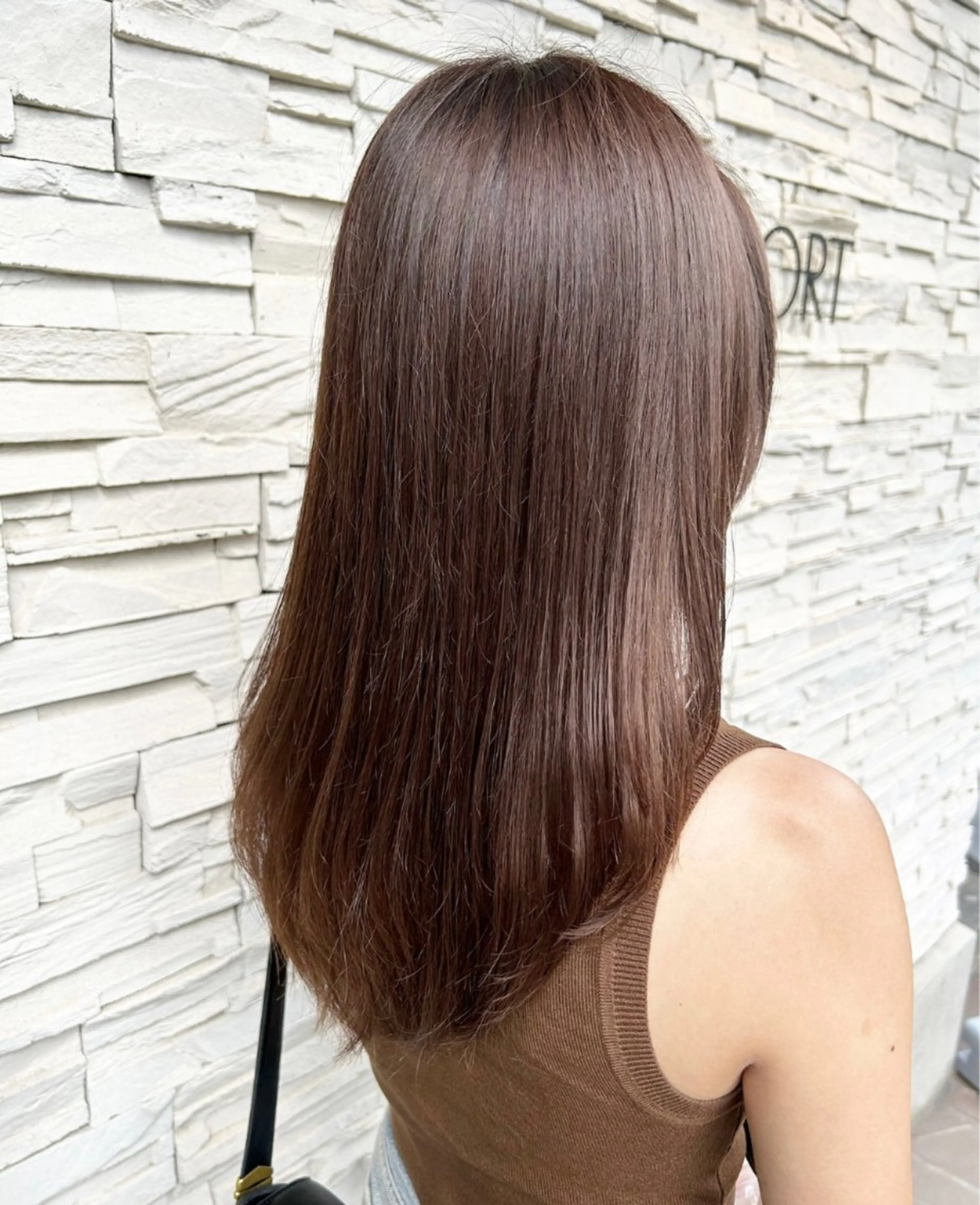 ロング カット ヘアカラー ゆうき あすかのヘアスタイル