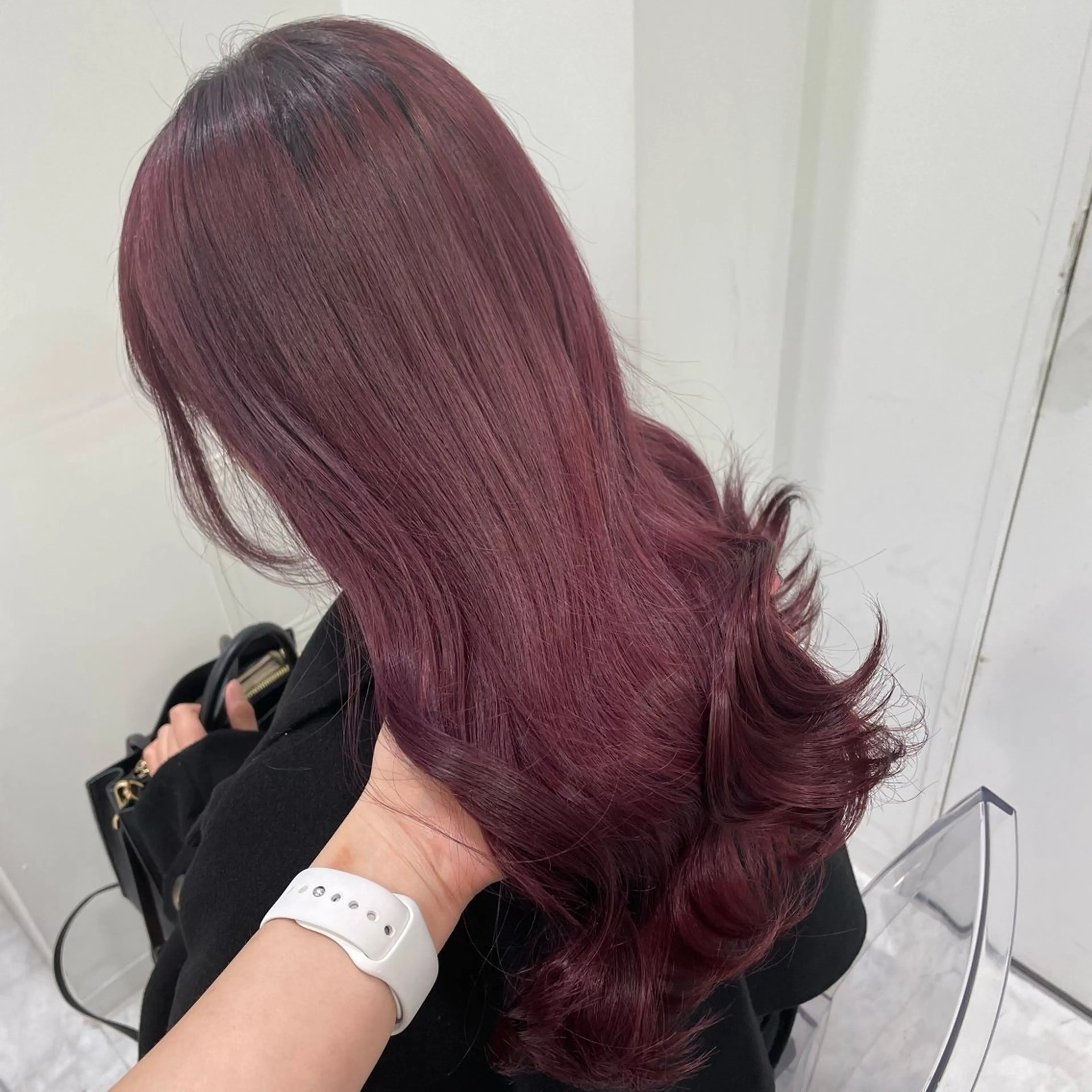 ロング カラー 中韓レイヤー/ ブラウン🤎はやとのヘアスタイル