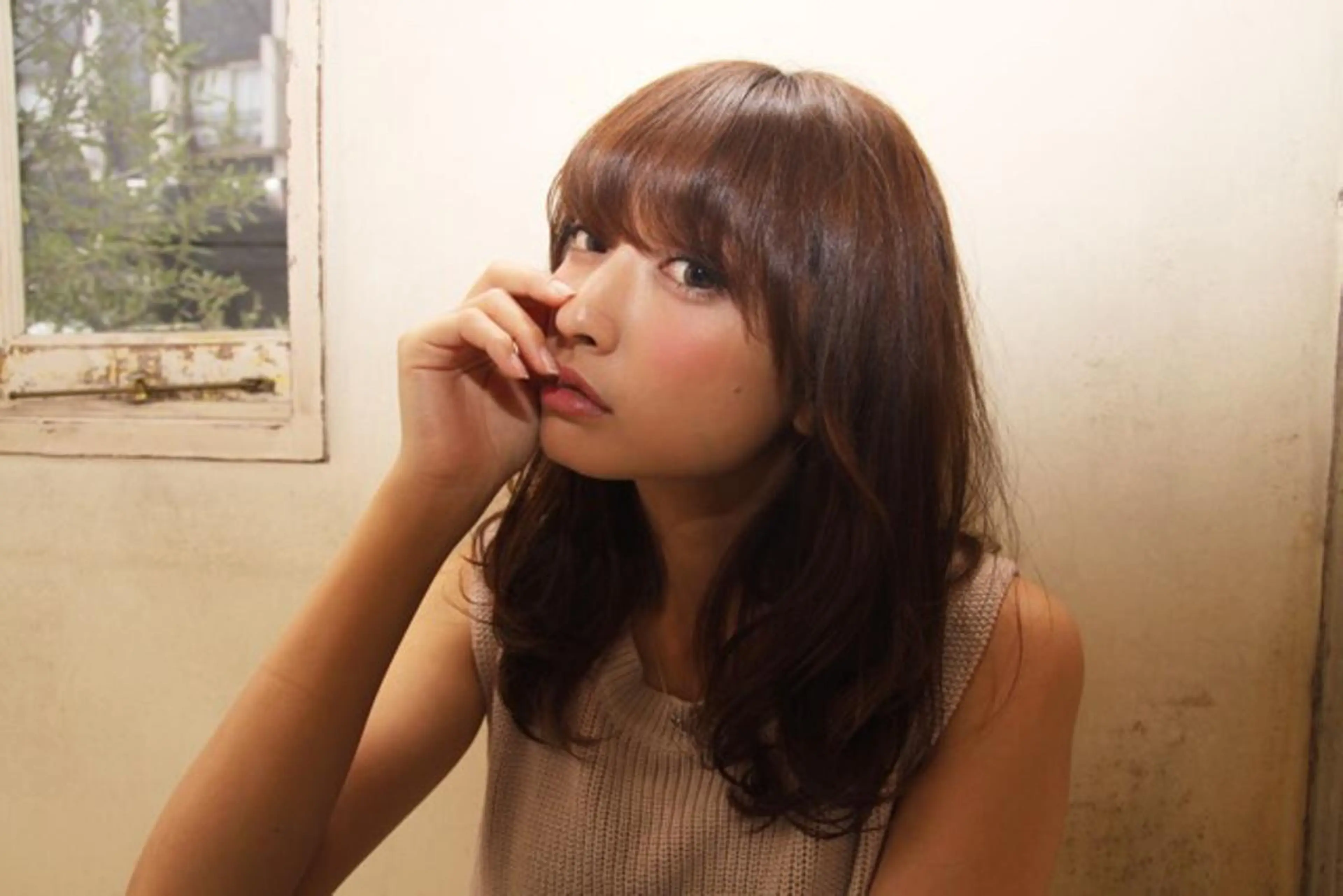 ミディアム セミロング カラー パーマ hair salon RAY所属・田名網 誠司のヘアスタイル