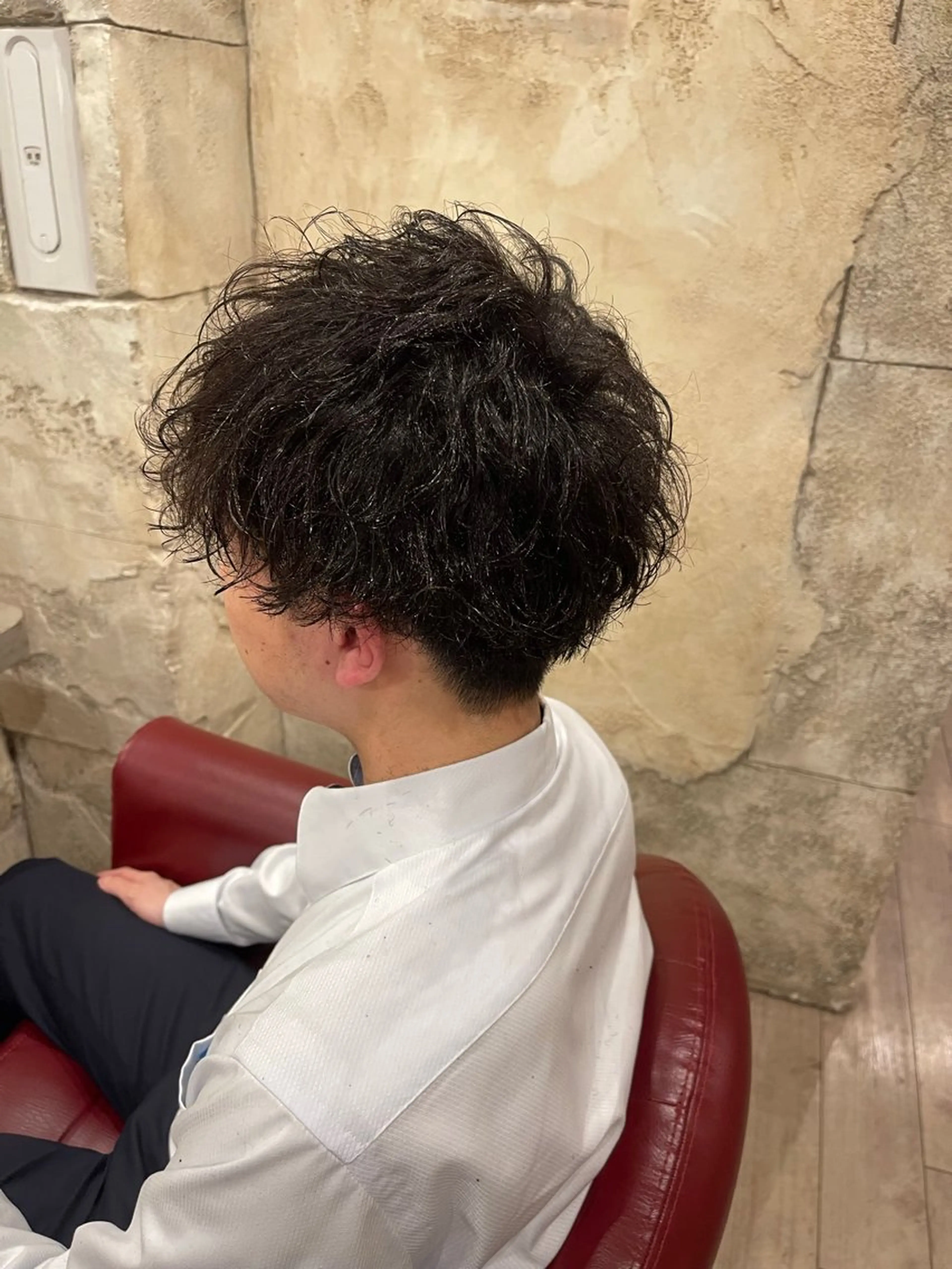 ショート パーマ メンズ メンズパーマ カット パーマ トリートメント ショート/ボブ アンドウ☺︎のヘアスタイル