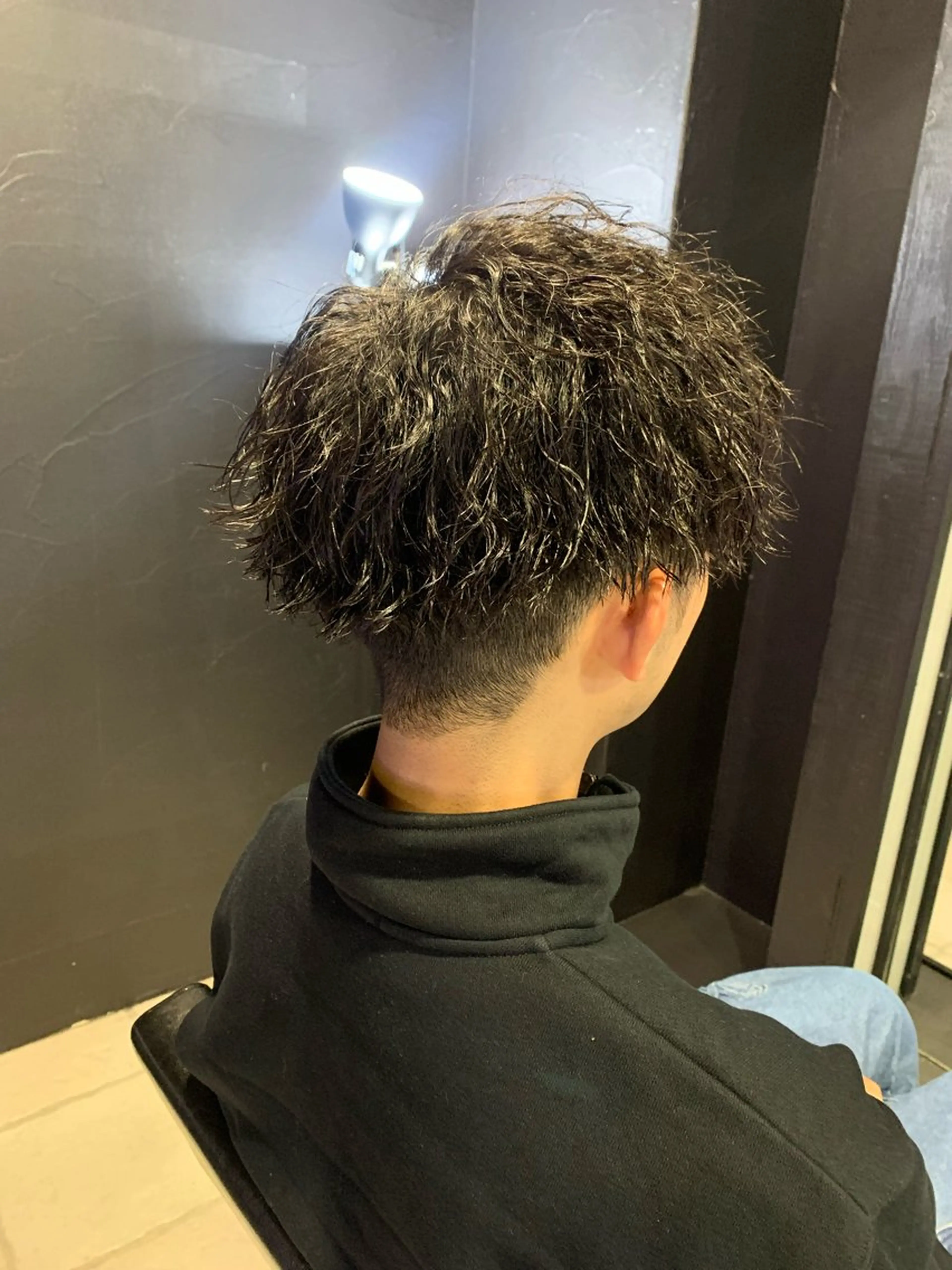 ショート メンズ カット パーマ ヘアセット メンズパーマ/難波/ 心斎橋　室園亮佑のヘアスタイル