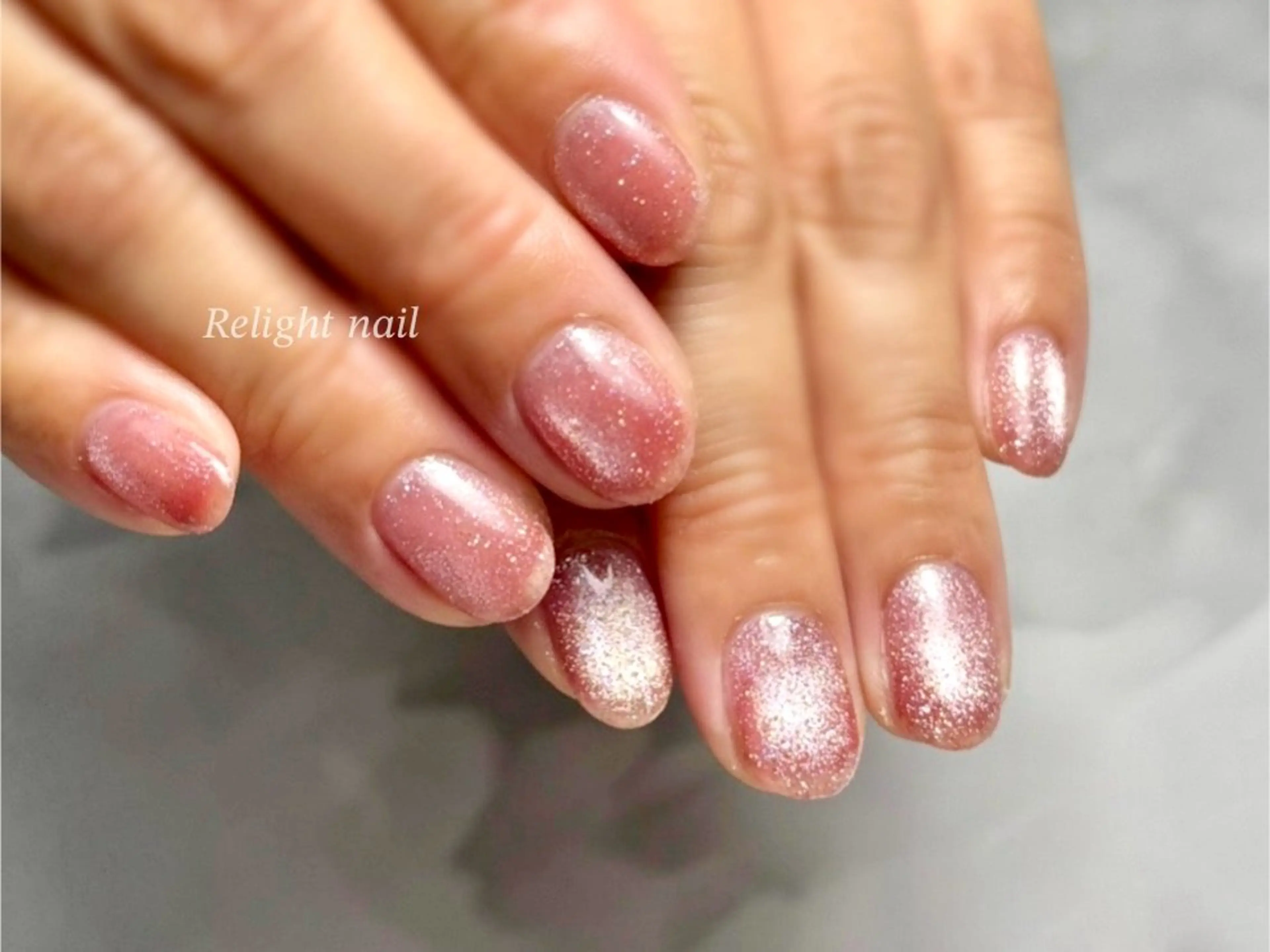 ネイル フラッシュネイル フラッシュマグ ハンドネイル Relight RIEのネイルデザイン