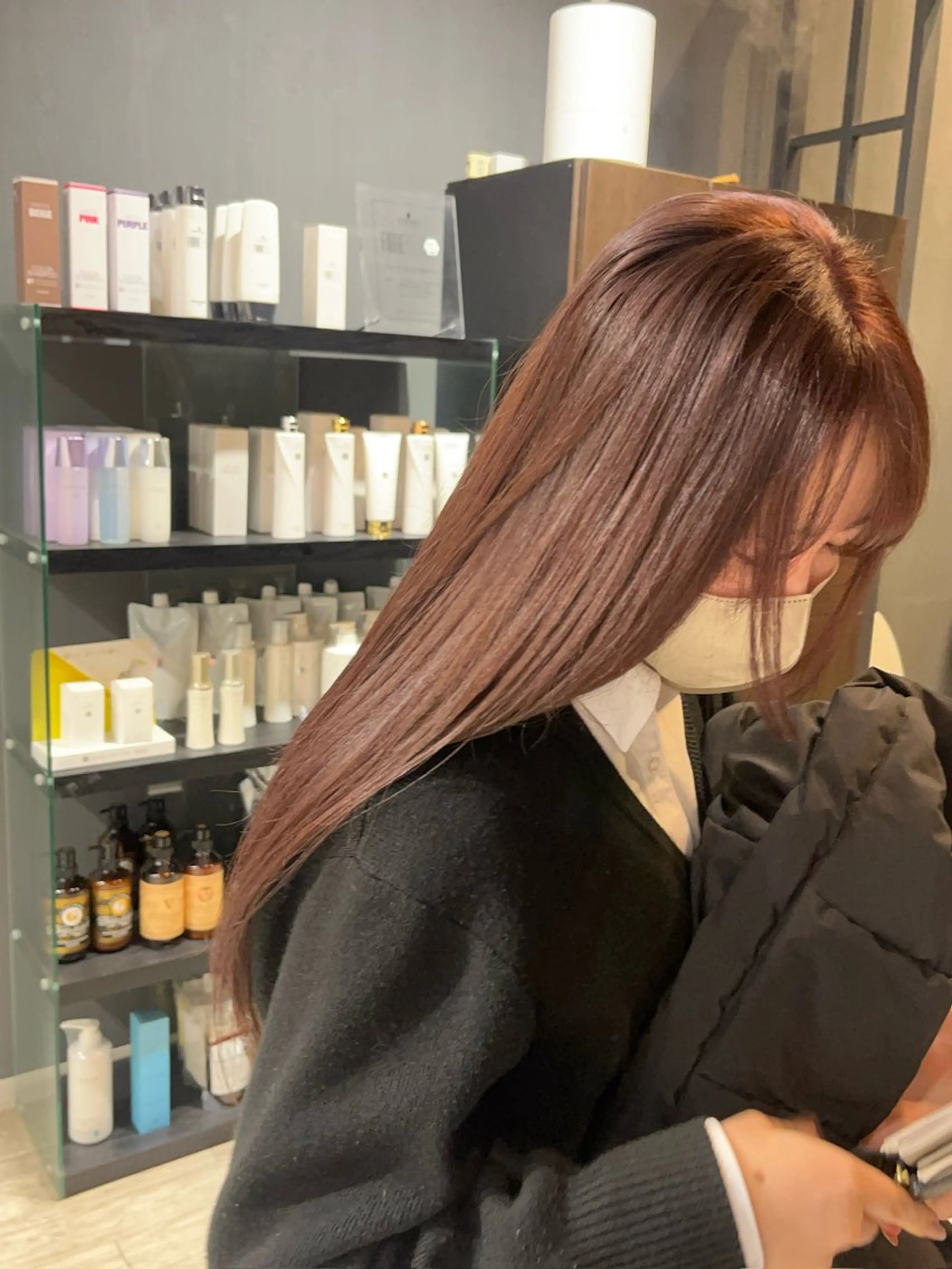 ロング カラー ブラウンカラー カシス 鈴木 ちゃん🫧🦋のヘアスタイル