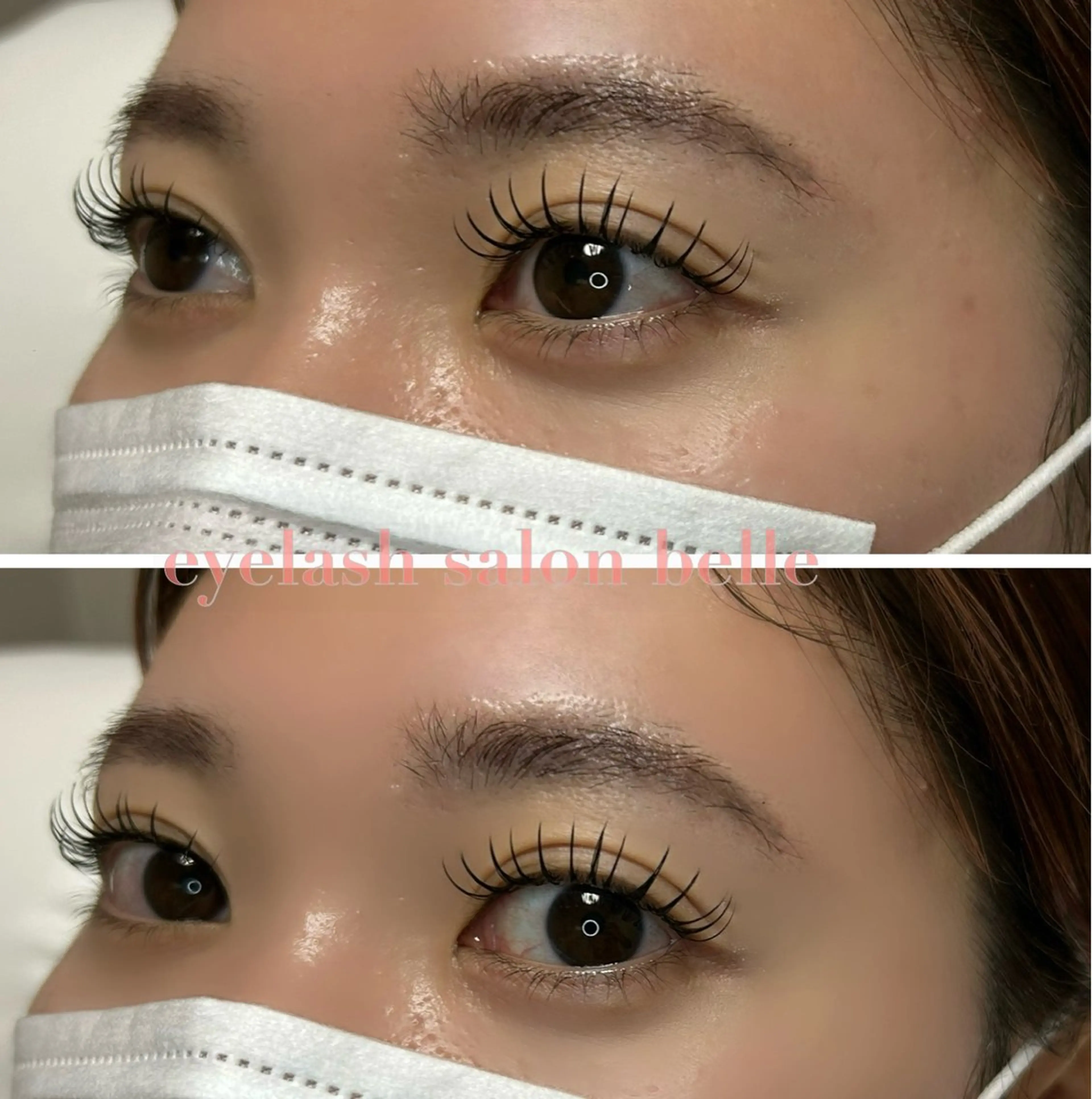 マツエク・マツパ Cカール フラットラッシュ ナチュラル eyelash salonbelleのマツエク・マツパデザイン