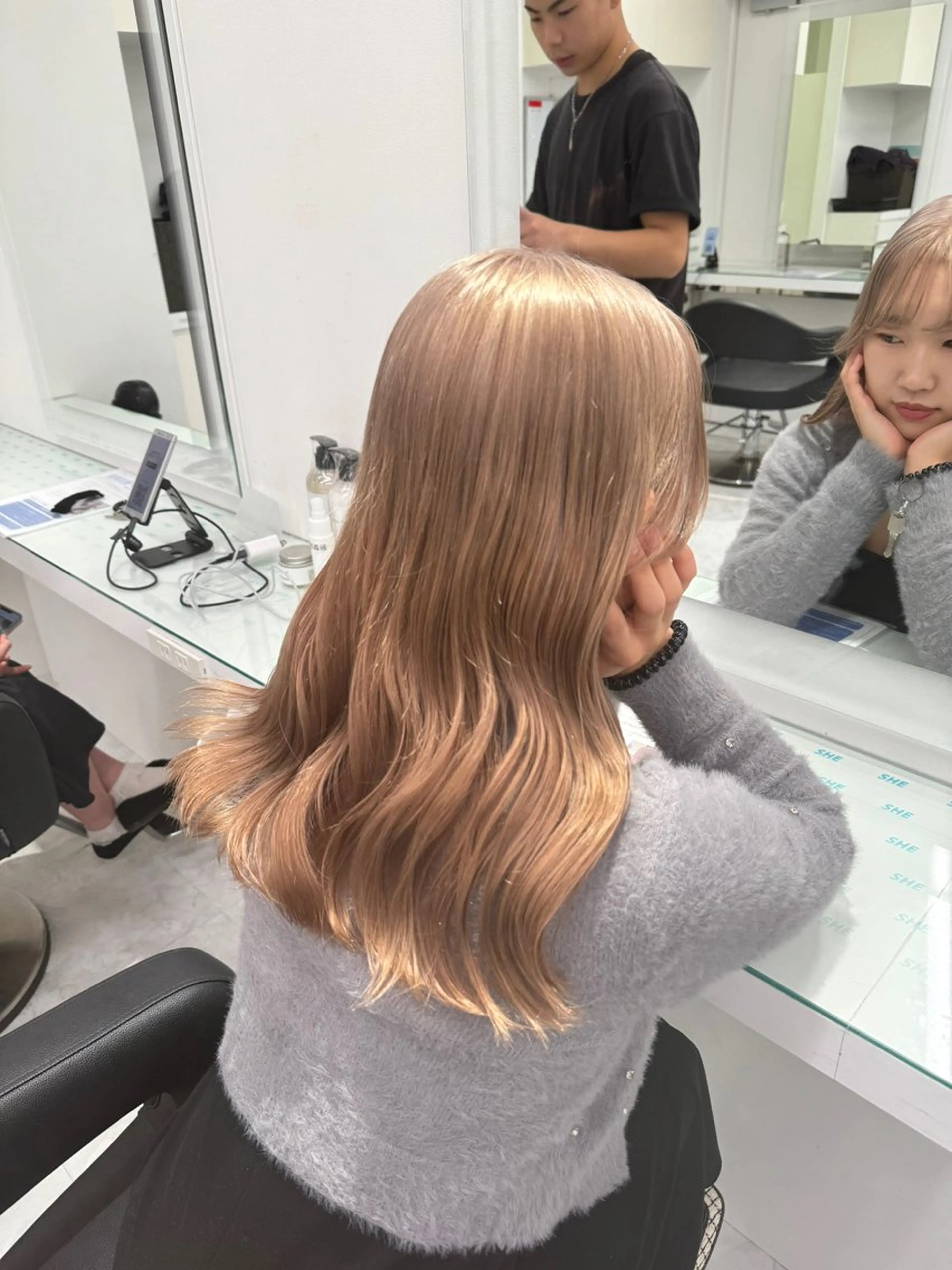 ロング カラー 💖ミルクティー💖 あかり💖のヘアスタイル