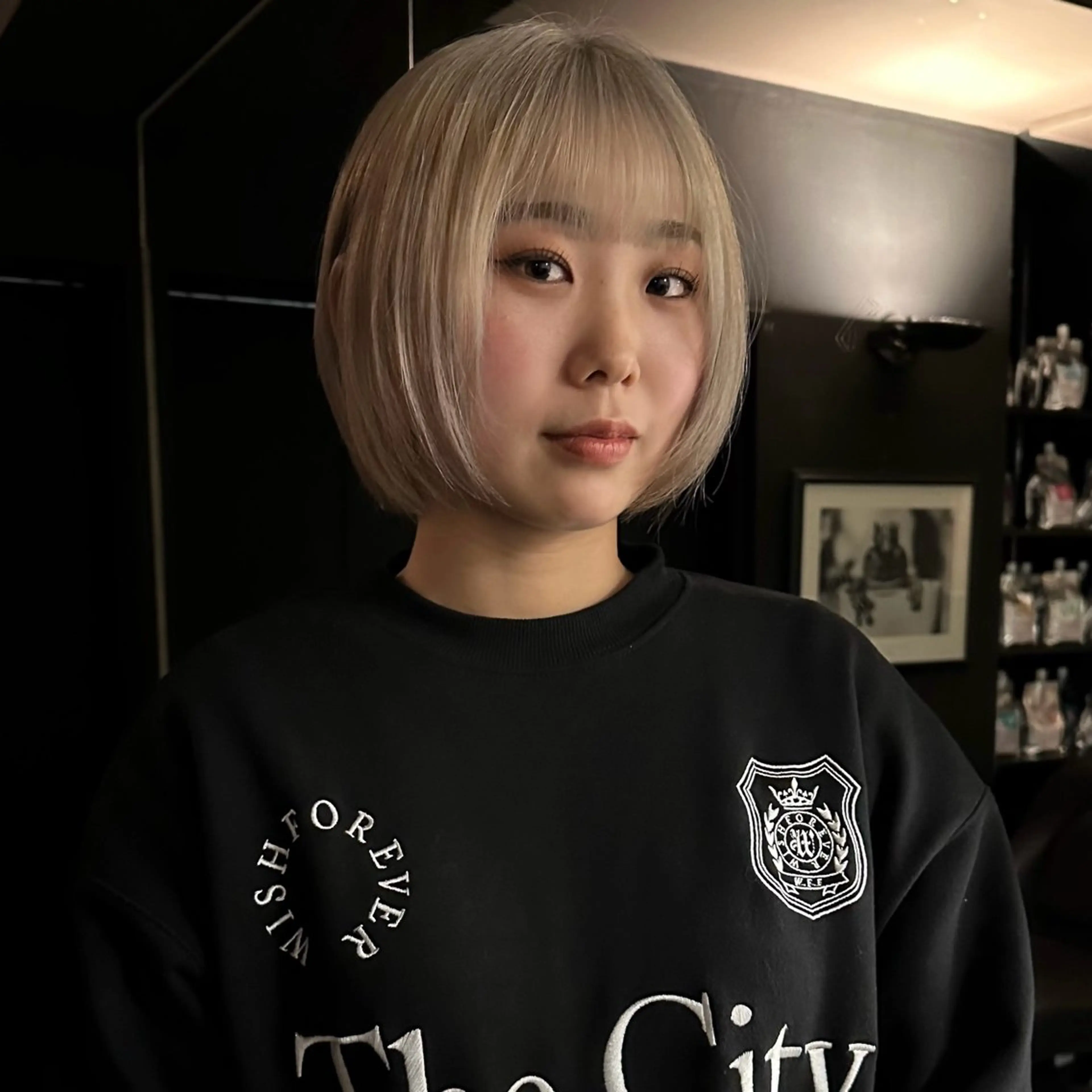 ショート カラー ベージュカラー ホワイトベージュ mellow所属・顔周りデザイン/ ハイトーン/多田悠馬のヘアスタイル