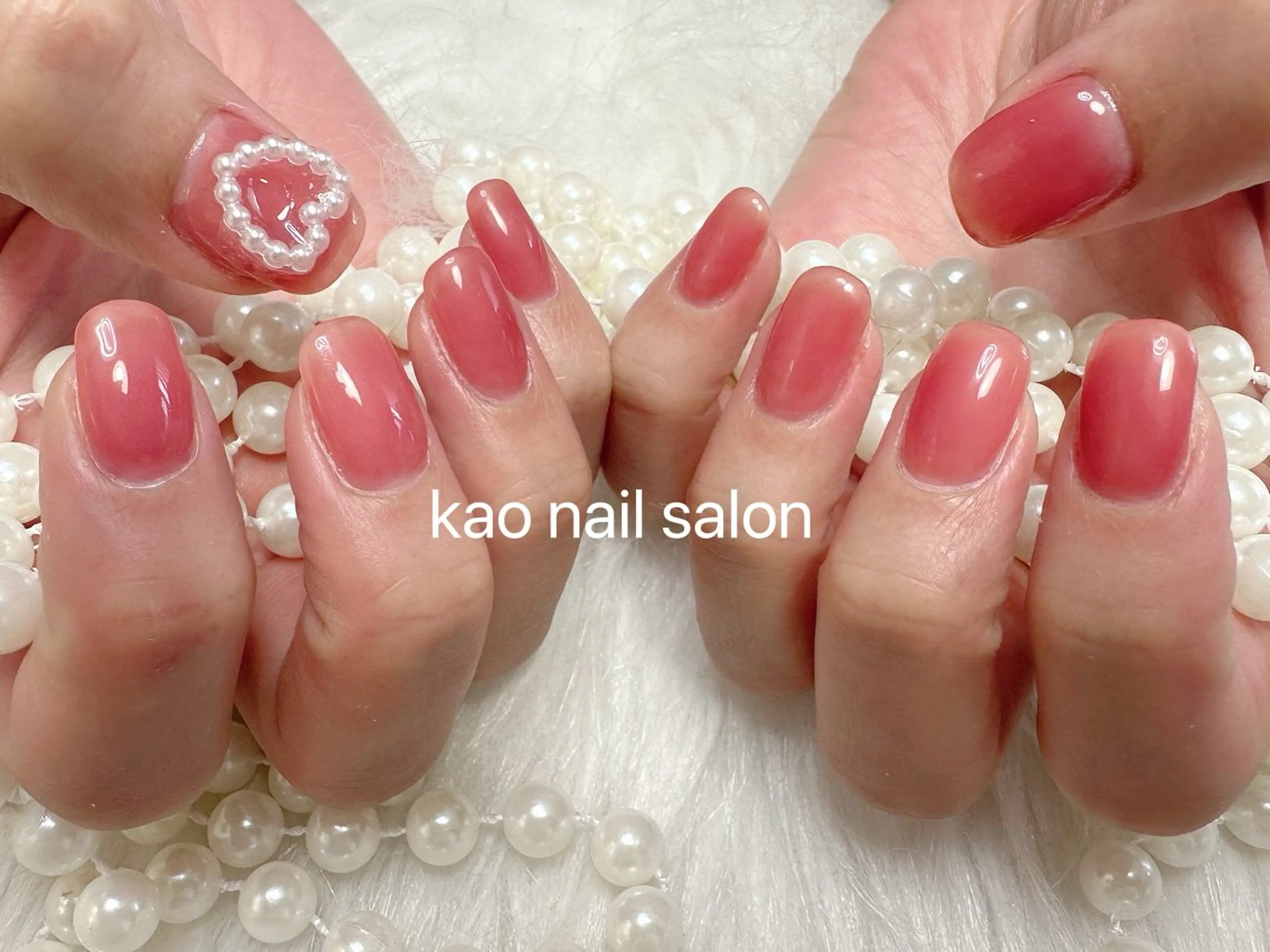 ネイル ハンドネイル kao nail マグネット/長さだしのネイルデザイン