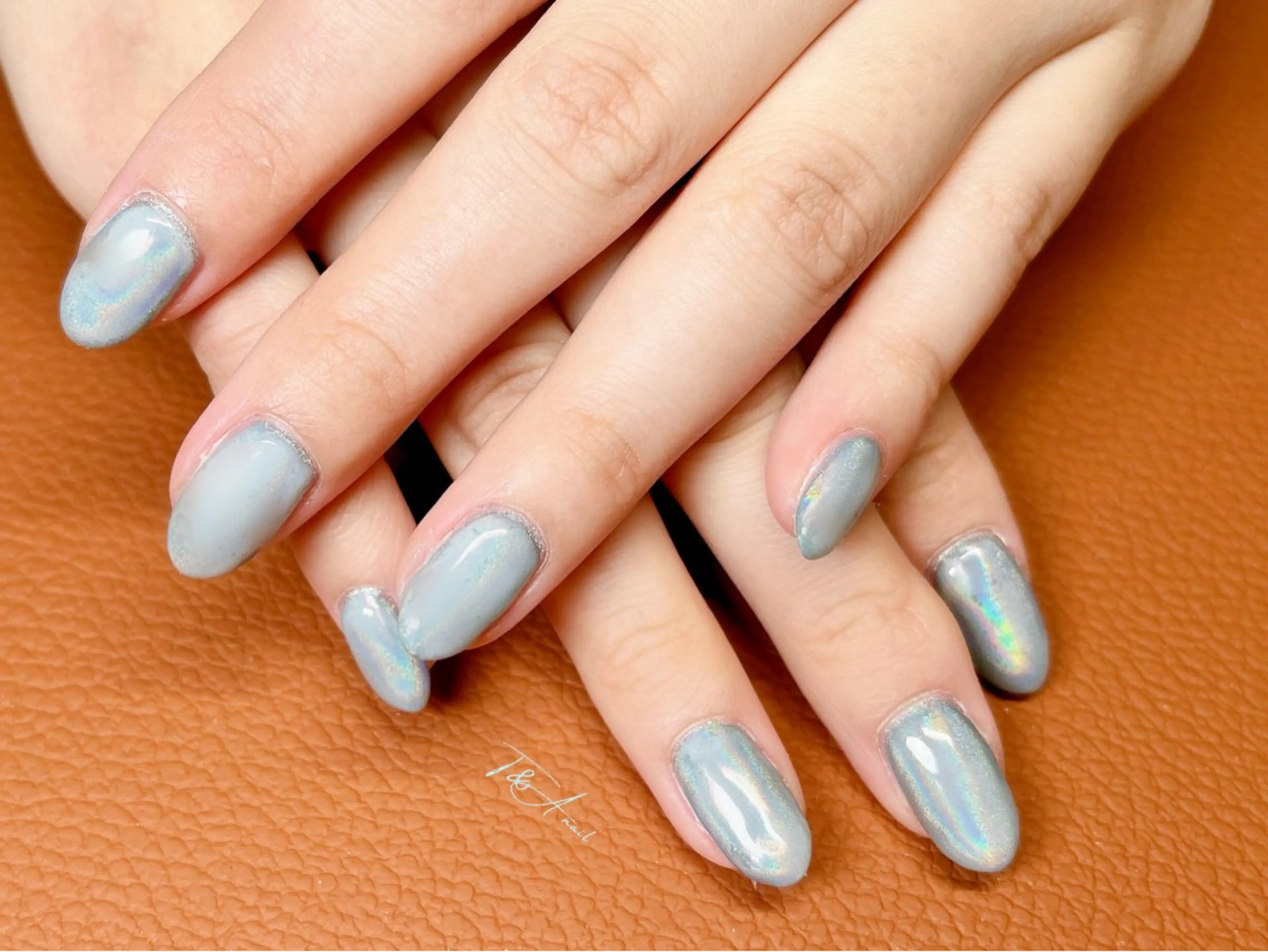 ネイル オーロラネイル ジェルネイル キラキラネイル ワンカラーネイル スカルプネイル ハンドネイル T&A nailのネイルデザイン