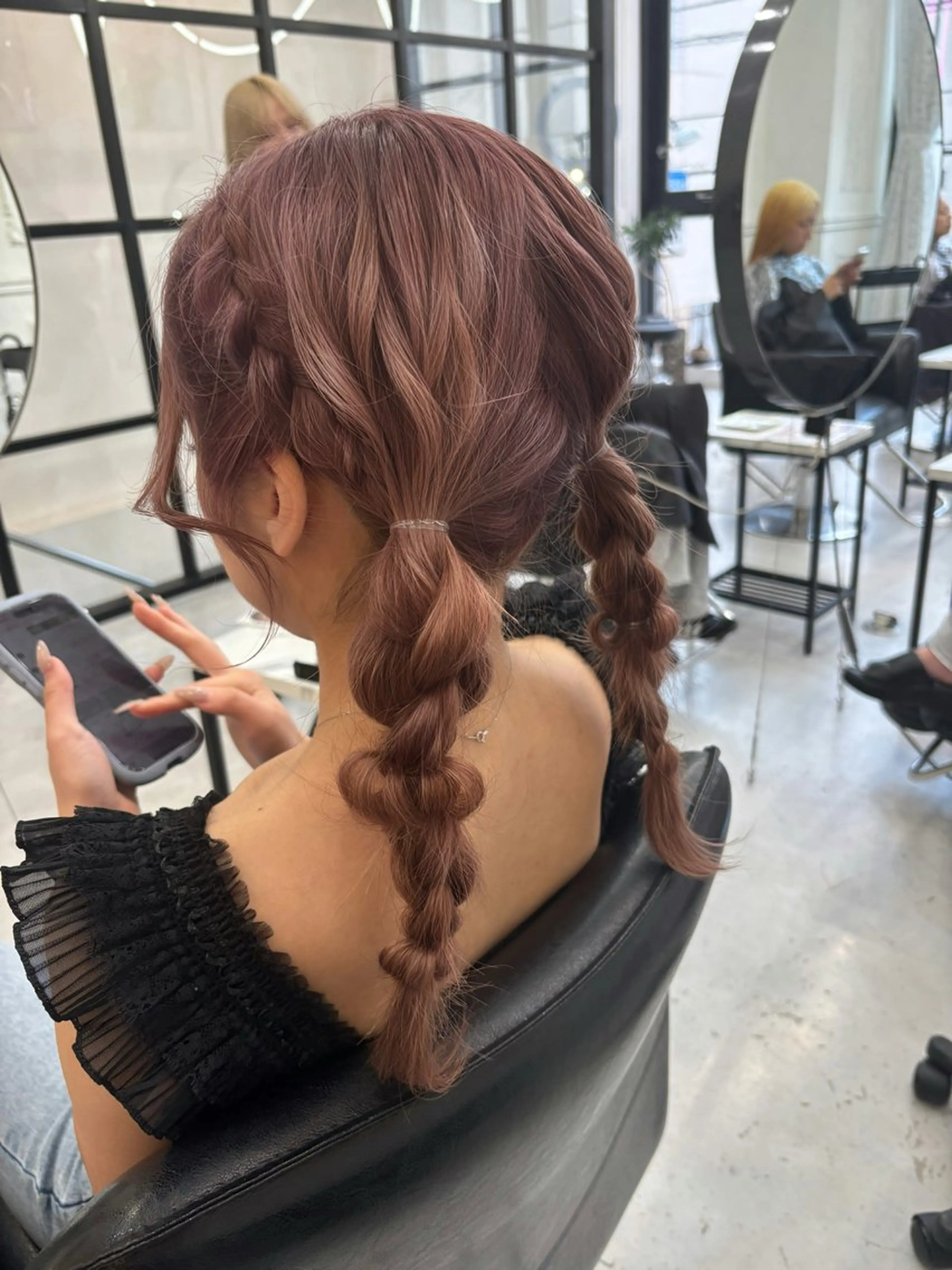 ロング ヘアセット MaisonHALU さくらのヘアスタイル