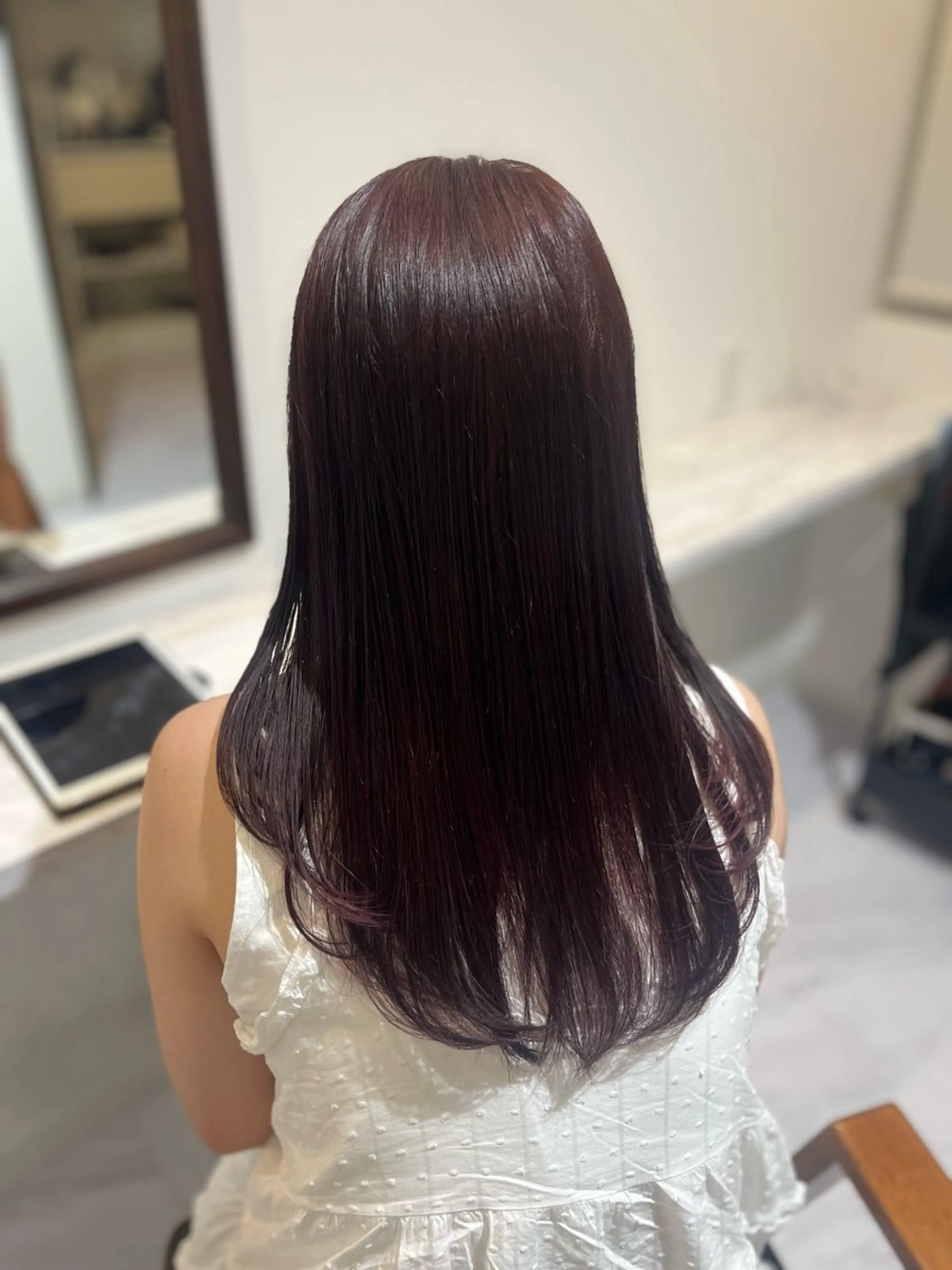 セミロング ヘアカラー 山内 心春のヘアスタイル