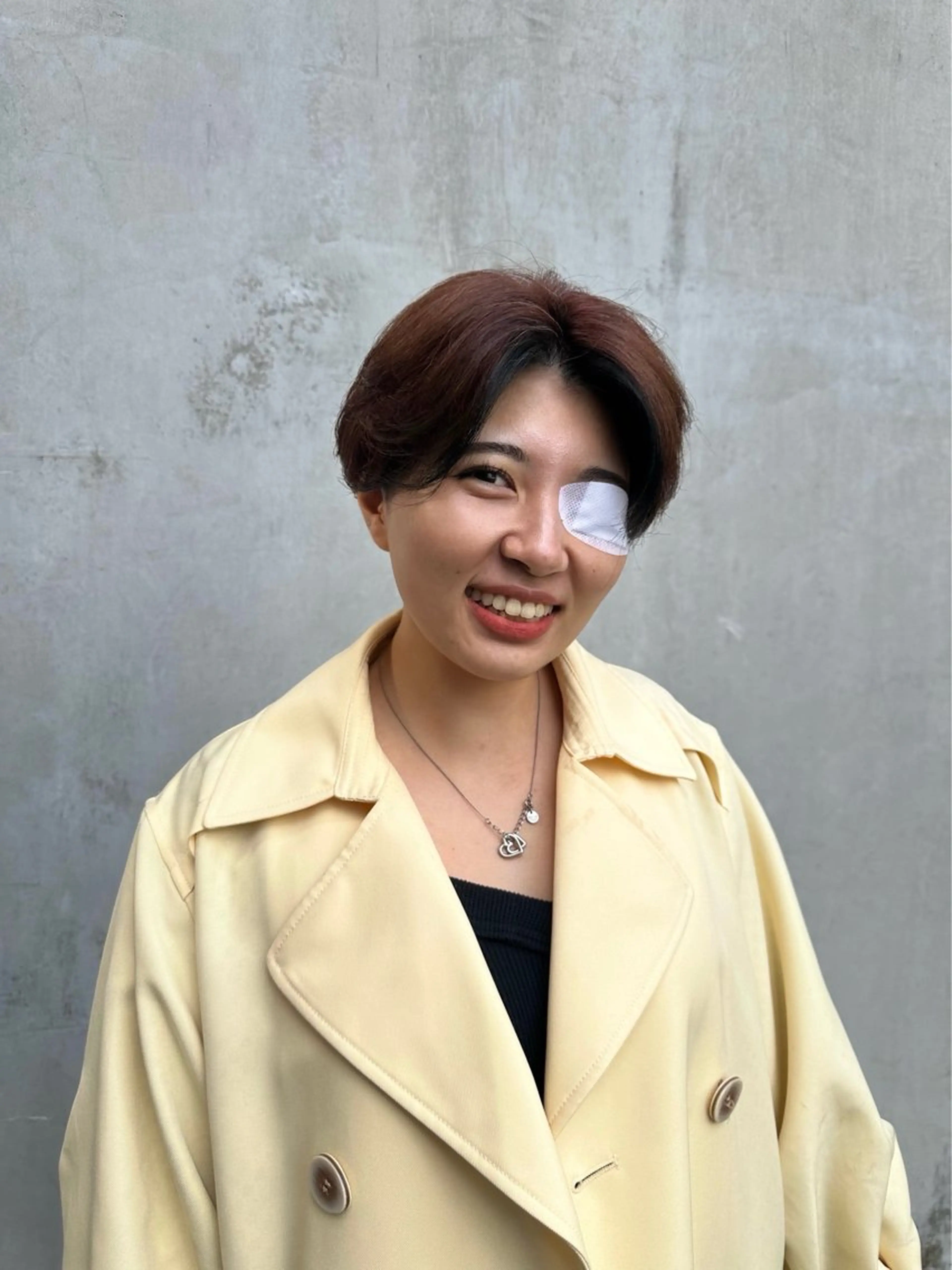 ミディアム カラー パーマ カット パーマ SALOWIN 原宿 iori所属・🌟原宿指名No.1 センターパート⭐️のヘアスタイル