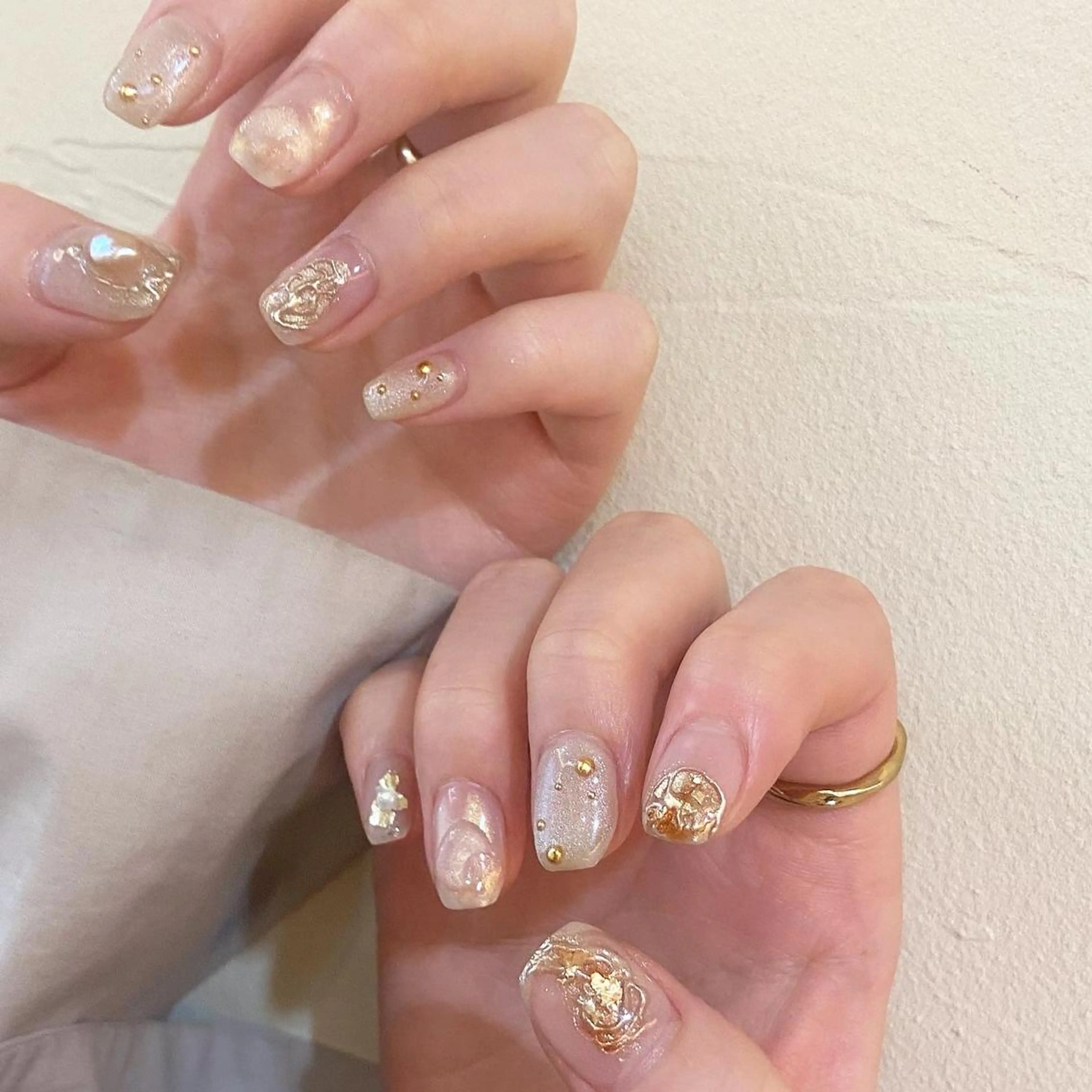 ネイル 𝕄𝕚𝕪𝕦🤍 自由が丘⌇パラジェルのネイルデザイン