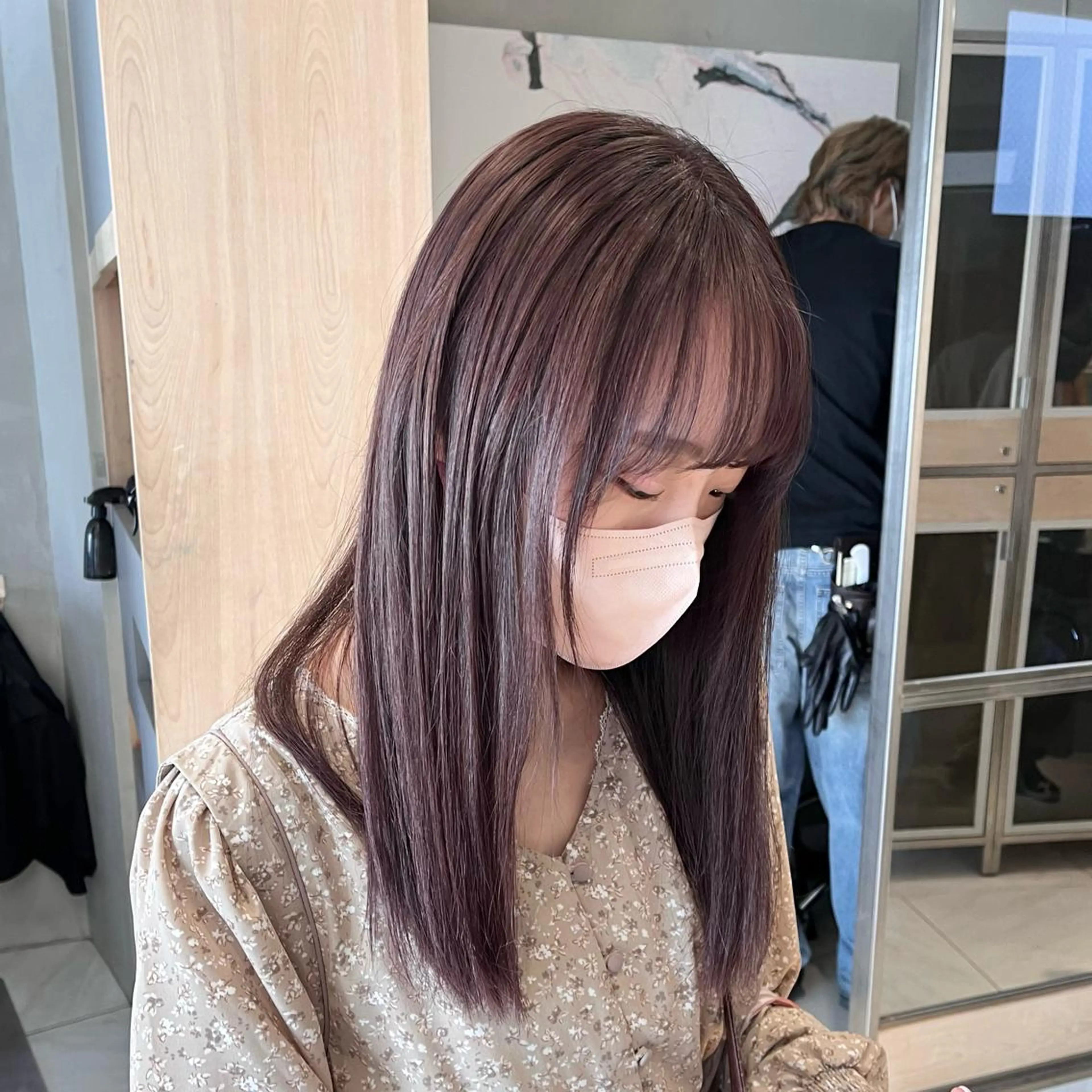 ロング カラー ヘアカラー トリートメント ヘッドスパ ヘアセット 🎀艶モテカラー🎀 彩季のヘアスタイル