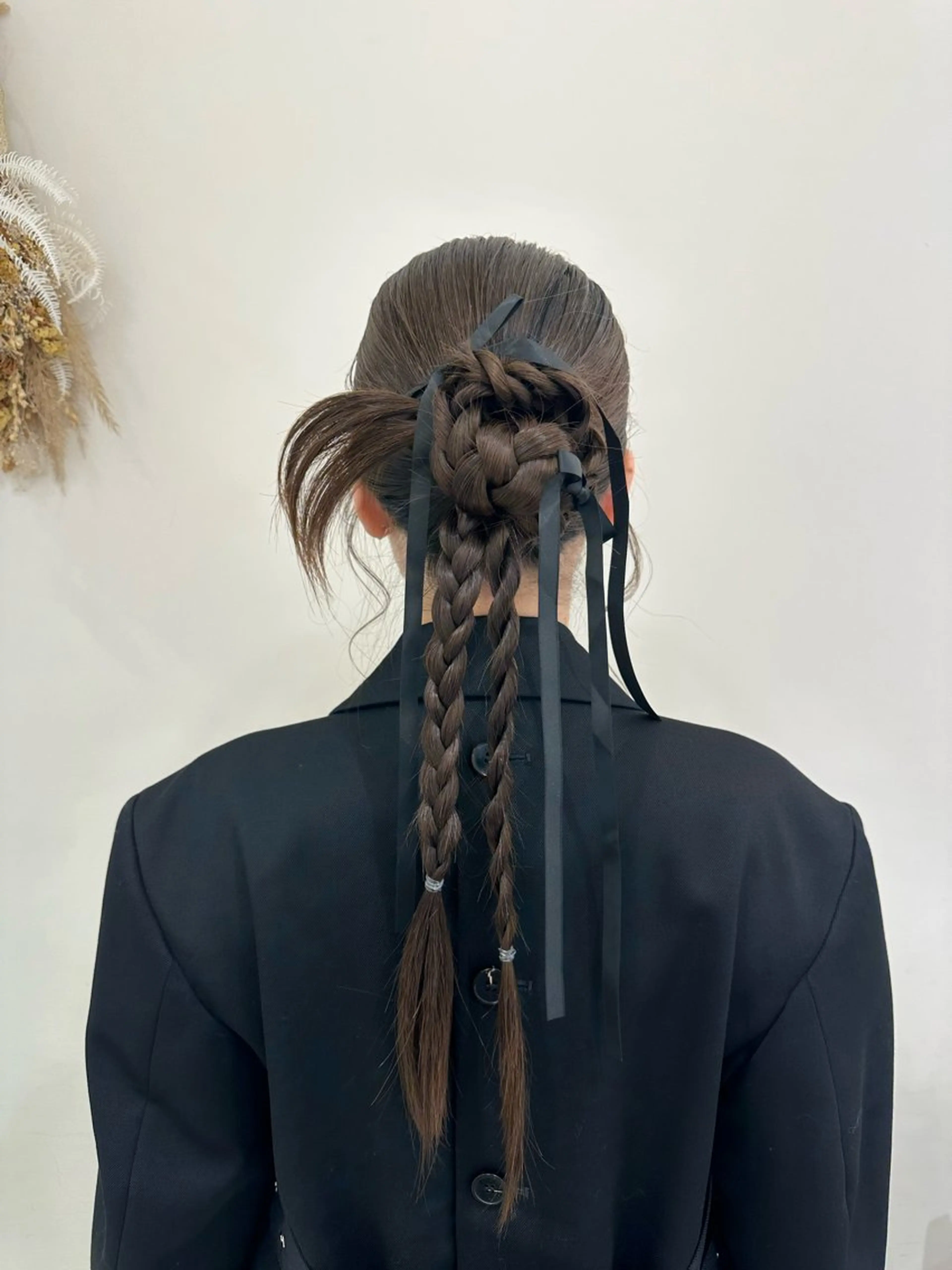 ロング カラー ヘアアレンジ タイトボブ個性派カラ ーAKANEのヘアスタイル