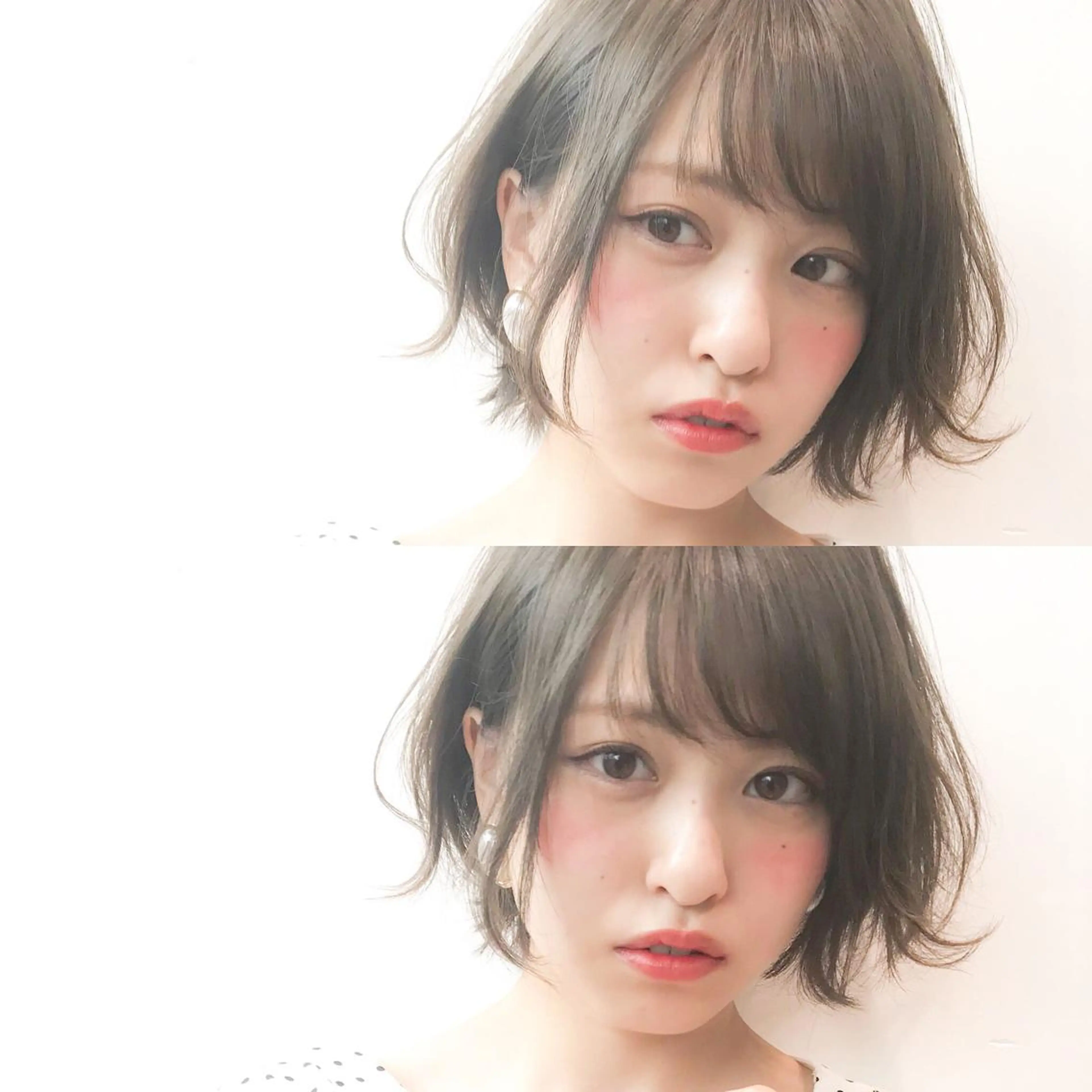 ショート カラー 透明感カラー グレージュ 大人かわいい💍🤍 ボブ/ショートボブのヘアスタイル